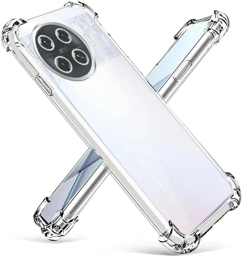 DL3 Mobilak Case Compatible with Tecno Spark 20 Pro Plus, Cover Silicone TPU Gorilla Anti-shock Protector Camera Shockproof Corners - Clear