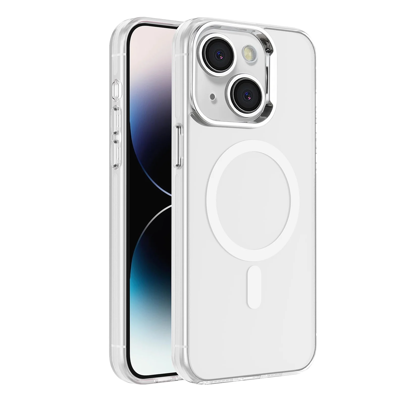 "DL3 Mobilak Case For iPhone 15 Plus/14 Plus Case 6.7"" Crystal [Compatible with MagSafe] Soft TPU Gel Case Flexible Silicone Anti-Scratch TPU Cover - Clear"