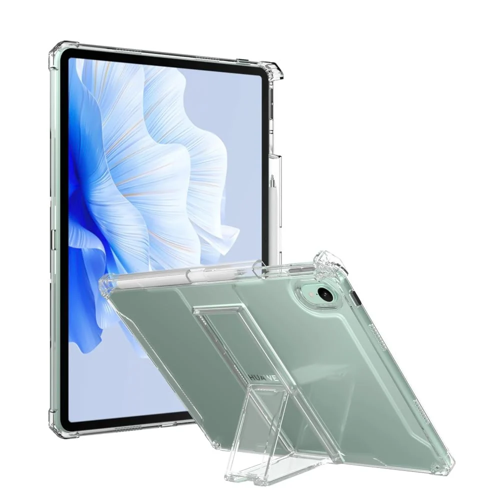 "DL3 Mobilak Transparent Case for Huawei Matepad 10.4 Inch tablet 2022/2020, Honor Pad V6/V7 10.4"" Case Shockproof, Slim Lightweight Anti-Yellowing Bumper, Kickstand Cover, with Pencil Holder - Clear"