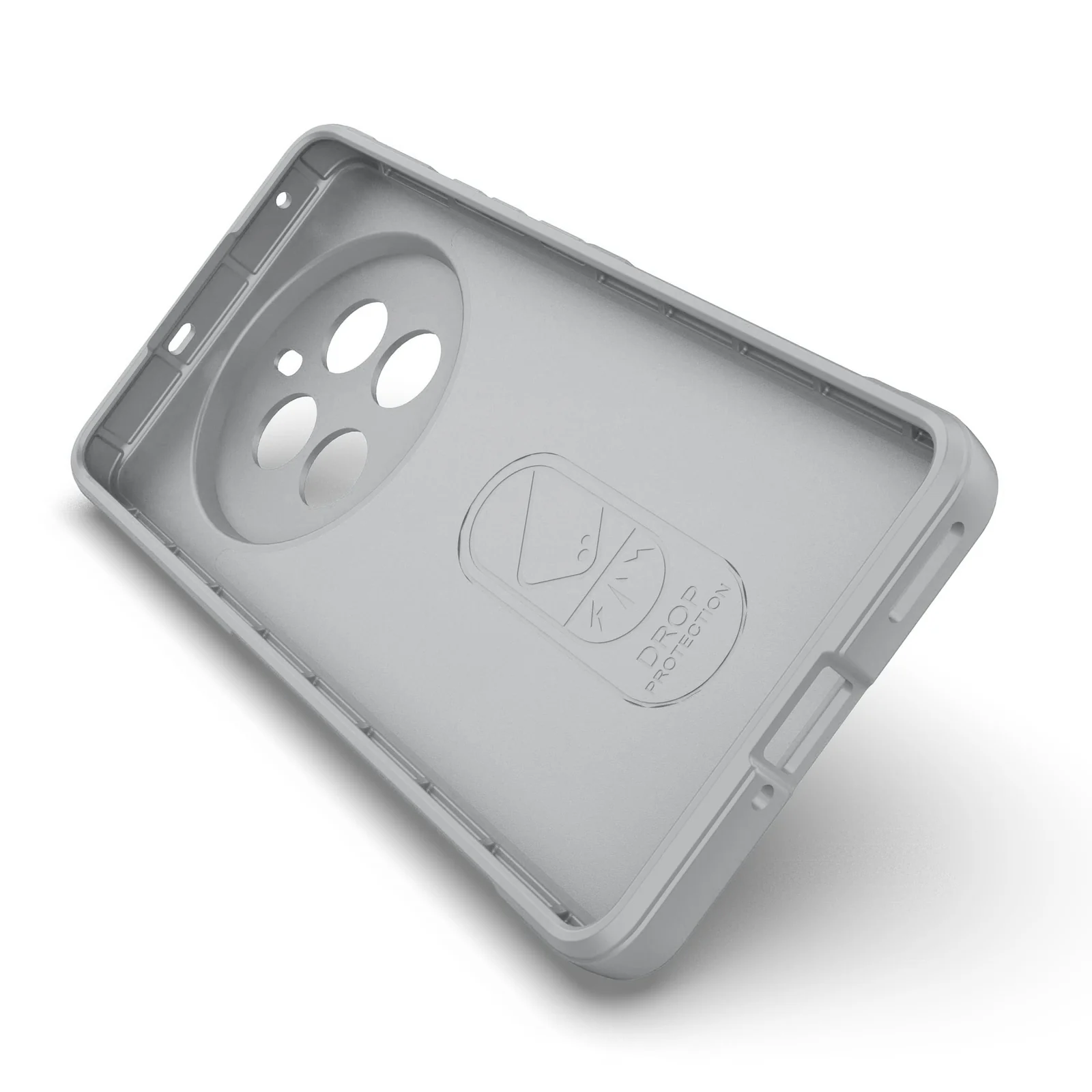 DL3 Mobilak Soft Silicone Protective Case for realme 12 Pro / realme 12 Pro Plus with Camera Protection and Shockproof Design - Gray
