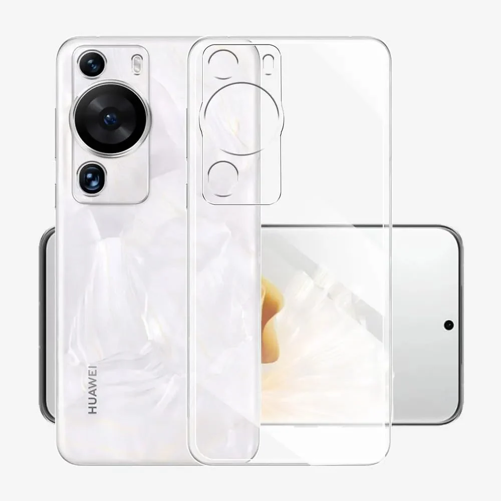DL3 Mobilak Case Compatible with Huawei P60 Pro/Huawei P60 Case Crystal Soft TPU Gel Case Flexible Silicone Anti-Scratch Camera Protection TPU Cover - Clear