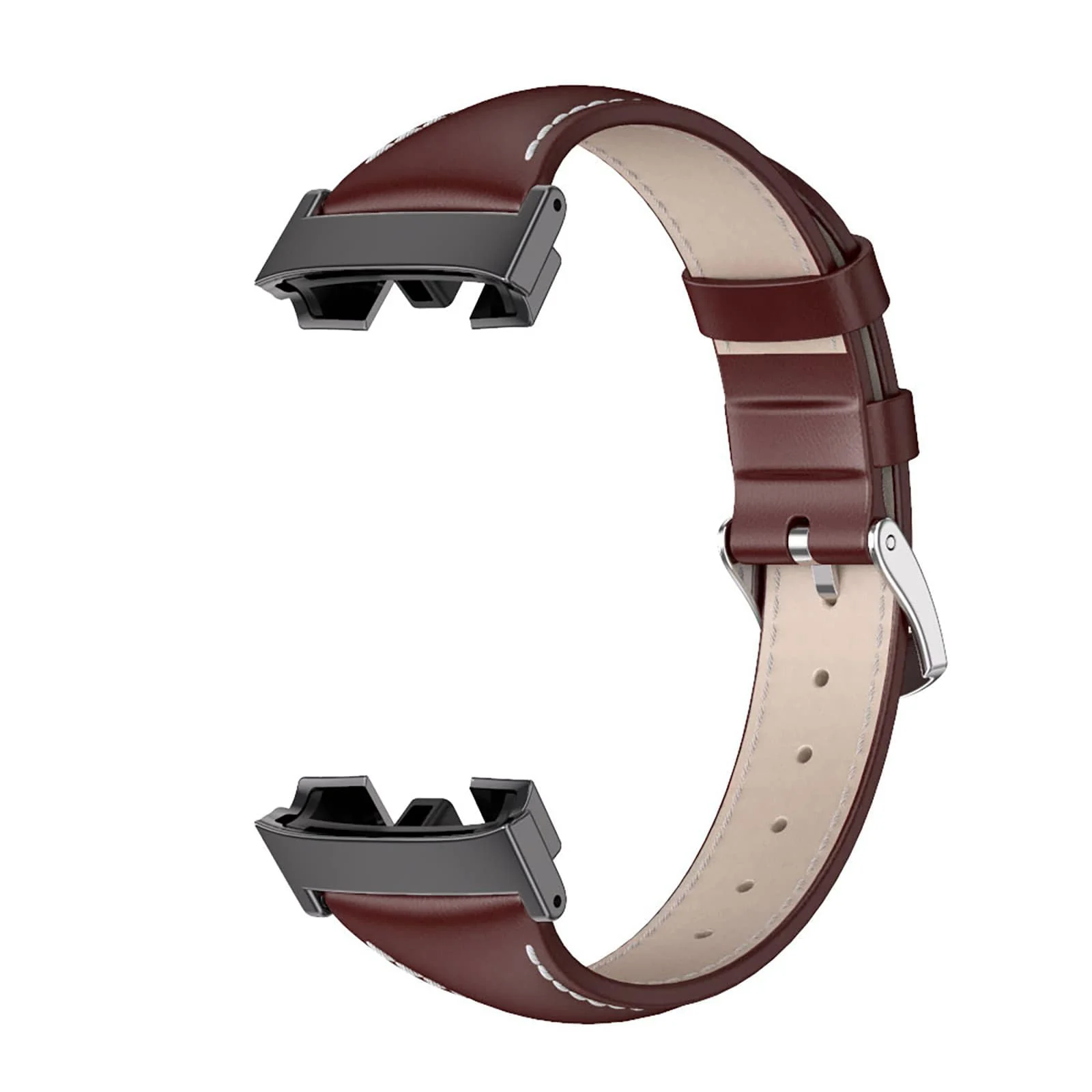 DL3 Mobilak Vintage Leather Strap For Xiaomi Redmi Watch 2 Lite/Poco Watch/Redmi Watch 2 / Horloge 2, Metal Buckle Breathable Replacement Strap, Men Women Replacement Soft Watch Straps - Wine Red