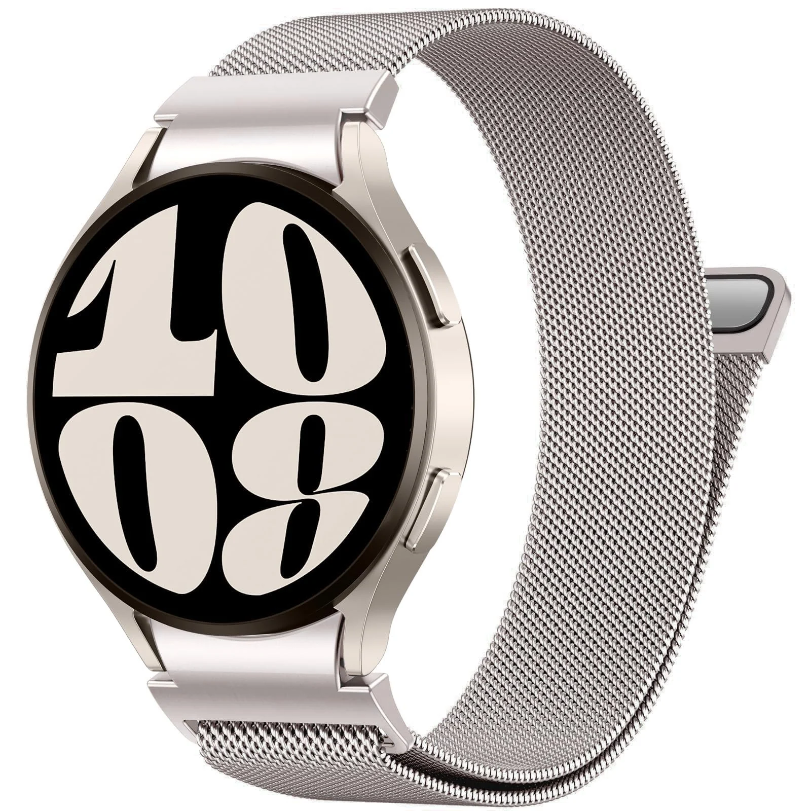 DL3 Mobilak No Gap Metal Band Compatible with Samsung Galaxy Watch 7 6 5 4 FE 40mm 44mm, Galaxy Watch 6 4 Classic 47mm 43mm 42mm 46mm/Watch 5 Pro 45mm, Stainless Steel Wristband Women Men