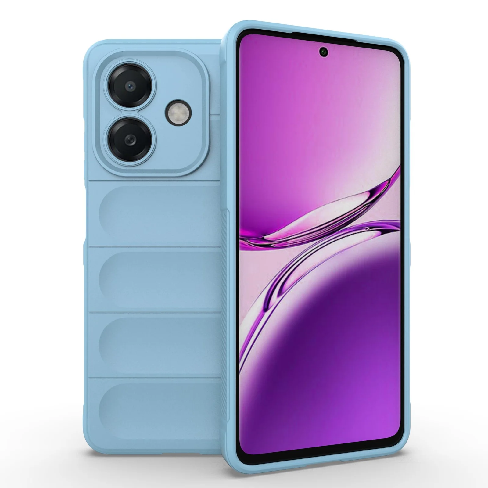 DL3 Mobilak Flexible Silicone and TPU Protective Case with Camera Protection for OPPO A3 / OPPO A3x / A40 - Baby Blue