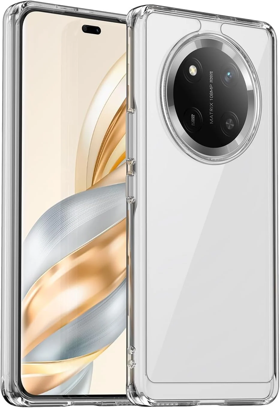 DL3 Mobilak Case Compatible with Honor X9C, Case Crystal Soft TPU Gel Case Flexible Silicone Anti-Scratch TPU Cover - Clear