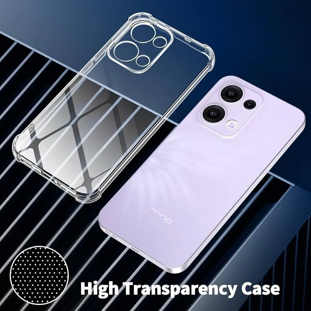 DL3 Mobilak Clear TPU Case for OPPO Reno 13 5G, Camera protection, Shock-absorbing protection, Scratch-resistant surface - Clear
