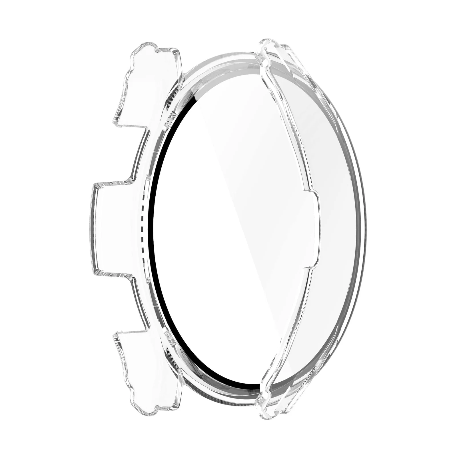 DL3 Mobilak Protective Case Compatible with Samsung Galaxy Watch 4 40mm 2021 & Samsung Galaxy Watch 5 40mm 2022 9H Hardness PC Case Bumper Full Slim Protective Cover with Tempered Glass - Clear