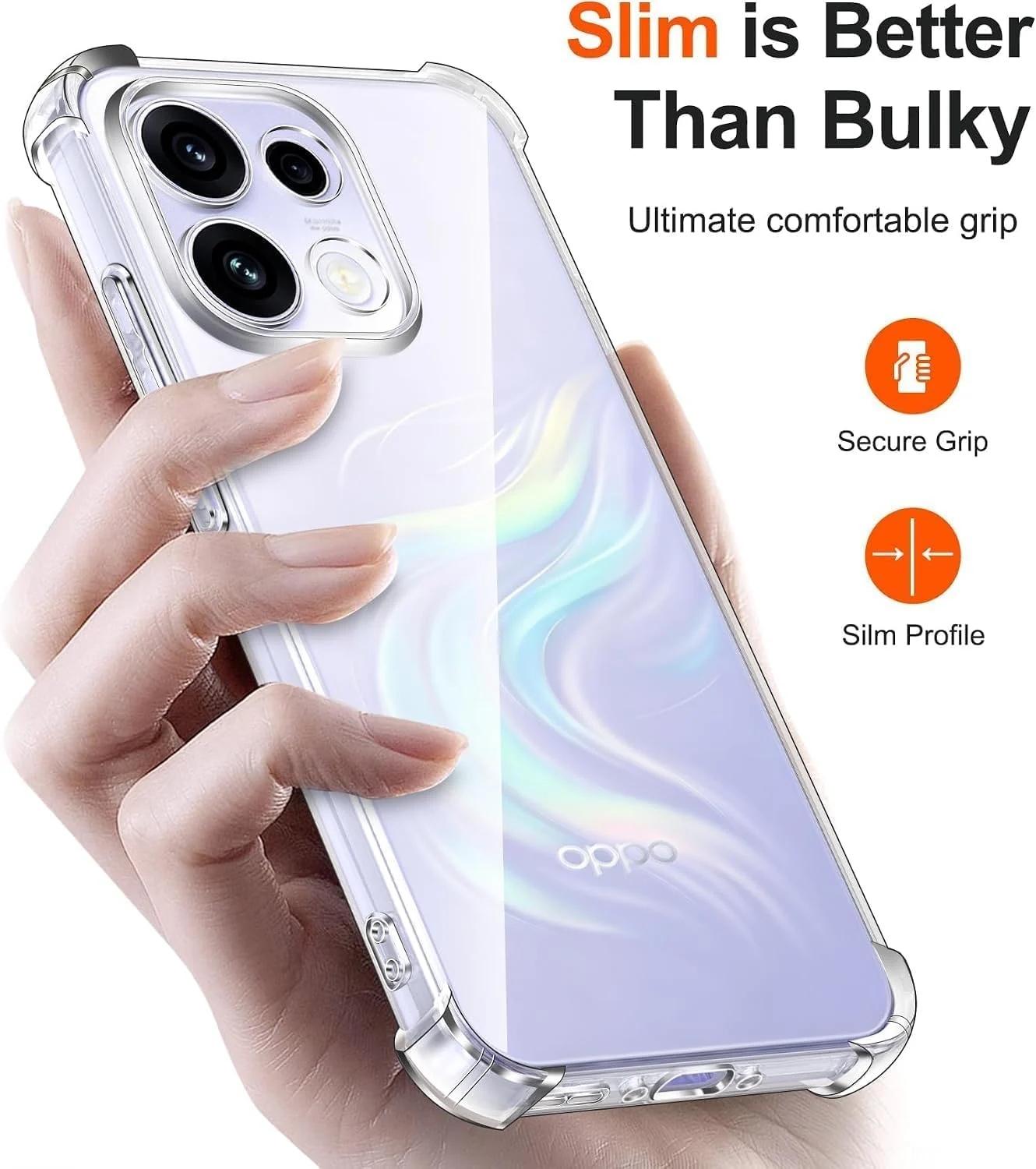DL3 MOBILAK Clear Soft TPU Phone Case for OPPO Reno 16 Pro 5G - Clear