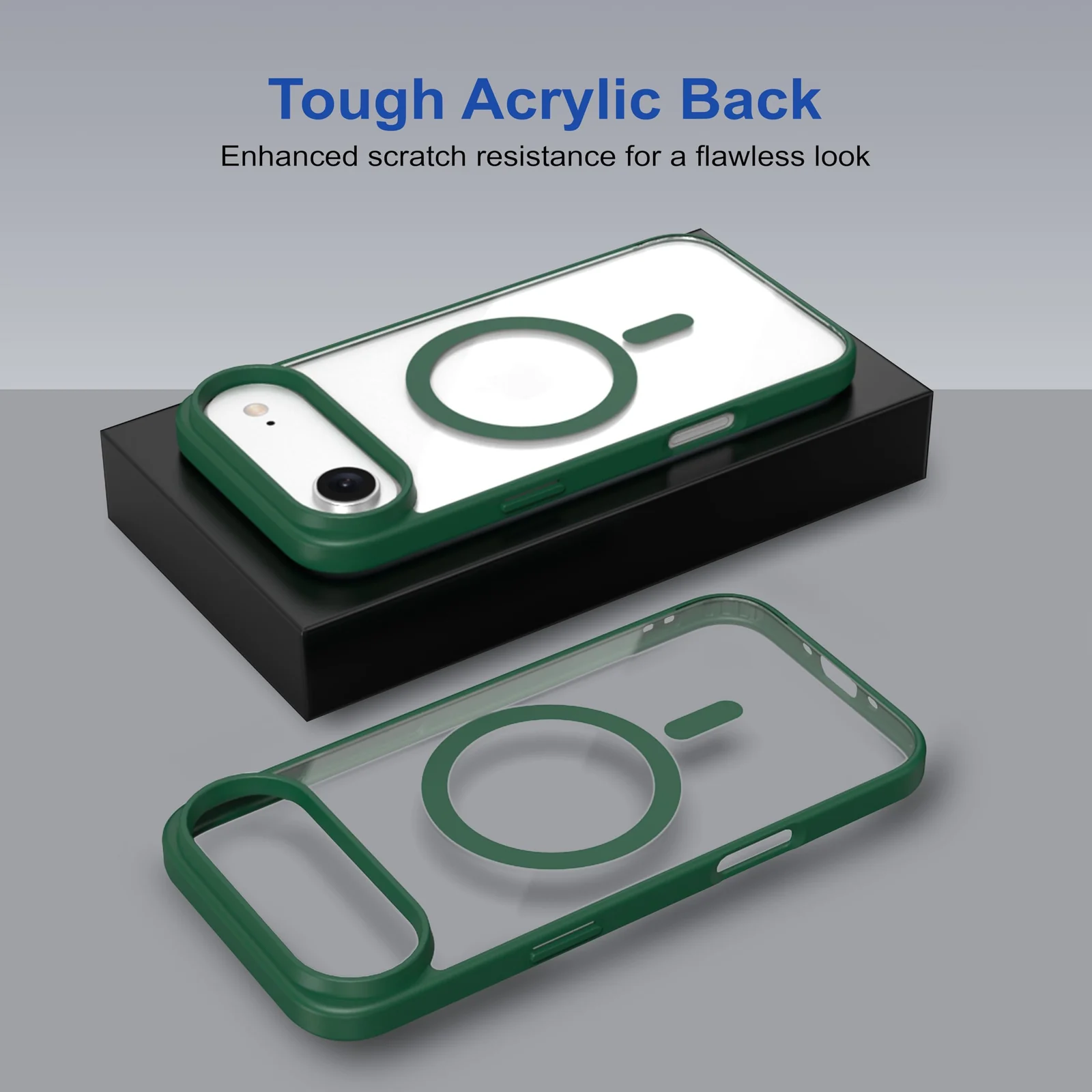 DL3 Mobilak Translucent Matte Case for iPhone 17 Pro Max 6.9-Inch Compatible with, Compatible with MagSafe accessories, Shock-absorbing protection, Scratch-resistant surface - Green