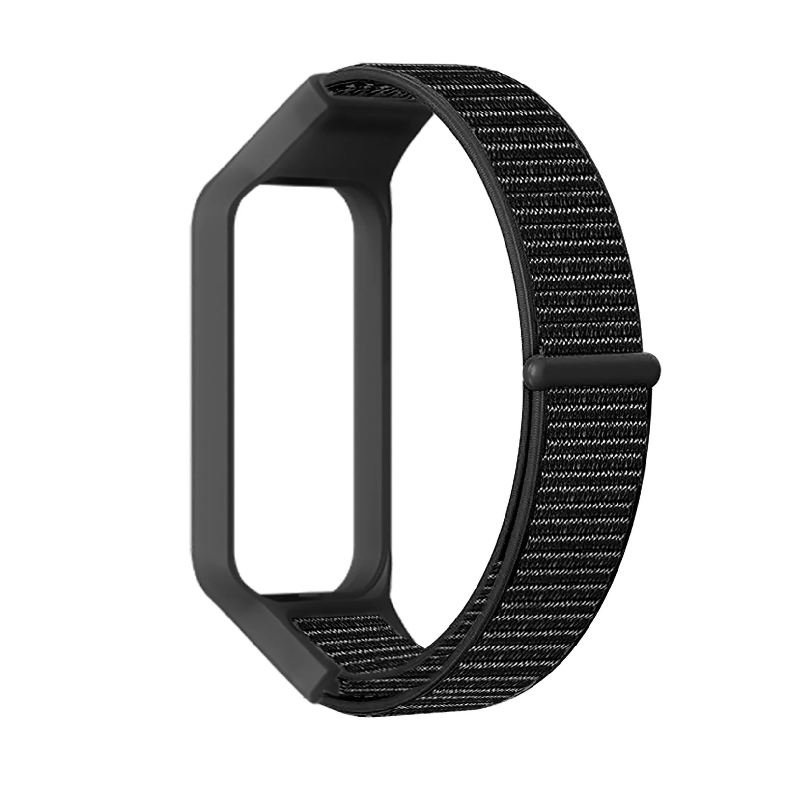 DL3 Mobilak Nylon Strap for Redmi Smart Band 2 / Xiaomi Smart Band 8 Active, Sports Bracelet and Replacement Strap Soft Breathable for Xiaomi Mi Band 8 Active/Redmi Band 2 for Men Women - Black