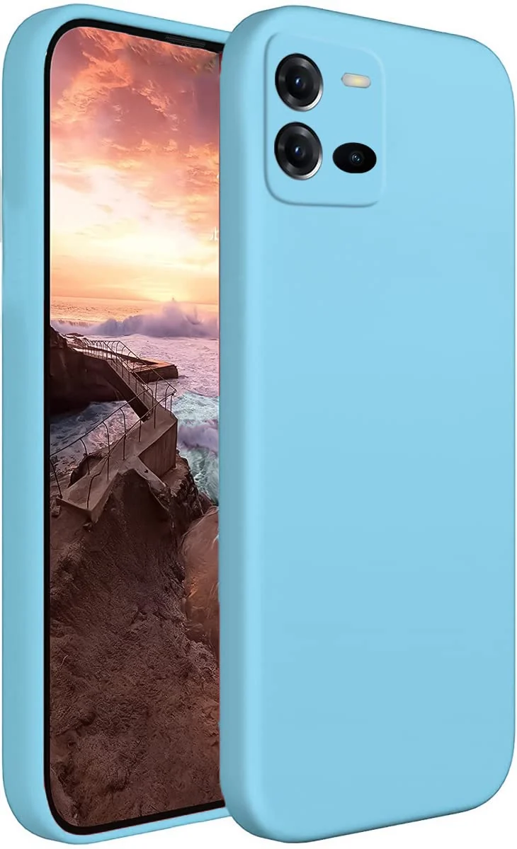 Dl3 Mobilak vivo V25 5G Case,Soft Flexible Silicone Gel Rubber Bumper Cover,Slim Fit Full Body Shockproof Protective Phone Case (Laveder)