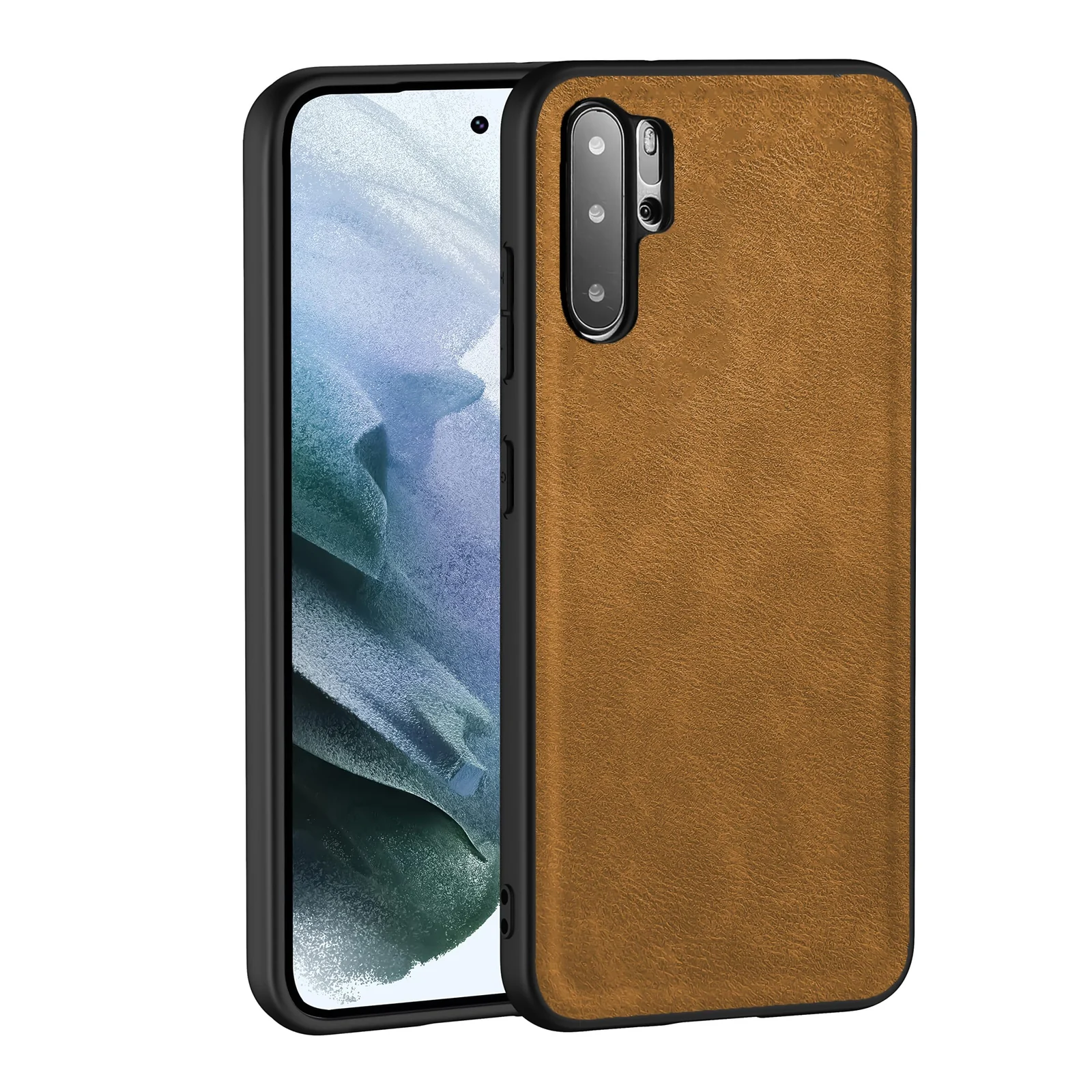 Dl3 Mobilak Case for Huawei P30 Pro Leather Case,Anti-Drop, Anti-Shock, Non-Slip Texture,Simple Cell Phong Cover (Blue)