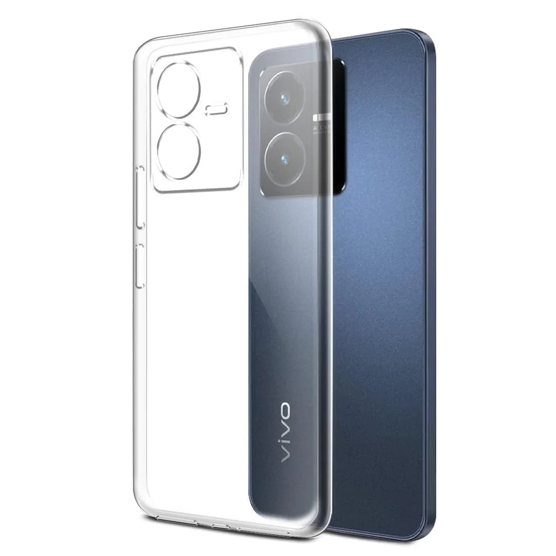 DL3 Mobilak Case Compatible with vivo Y22 / vivo Y22S Case Crystal Soft TPU Gel Case Flexible Silicone Anti-Scratch Camera Protection TPU Cover - Clear