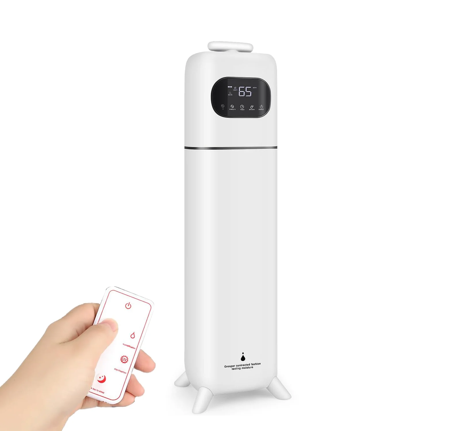 Mobigon Humidifiers for Bedroom Large Room - 8L Air Humidifier Large Room with Essential Oil Diffuser, Top Fill Cool Mist Humidifier for Home Bedroom Baby Nursery Whole House Office Plant - White