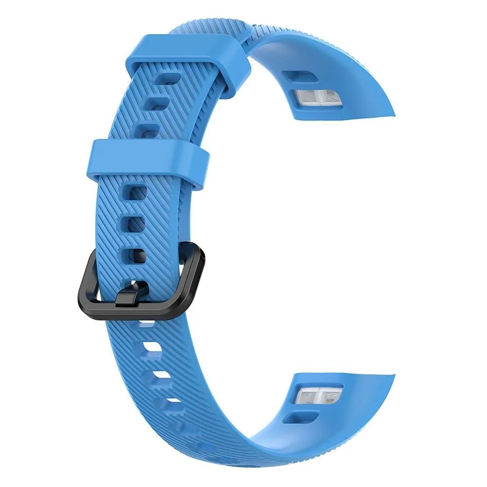 DL3 Mobilak Compatible for Honor Band 5/Honor Band 4 Strap, Soft Silicone Sport Wristband Adjustable Accessory Bracelet Replacement Band for Honor Band 5/Band 4 - Sky Blue