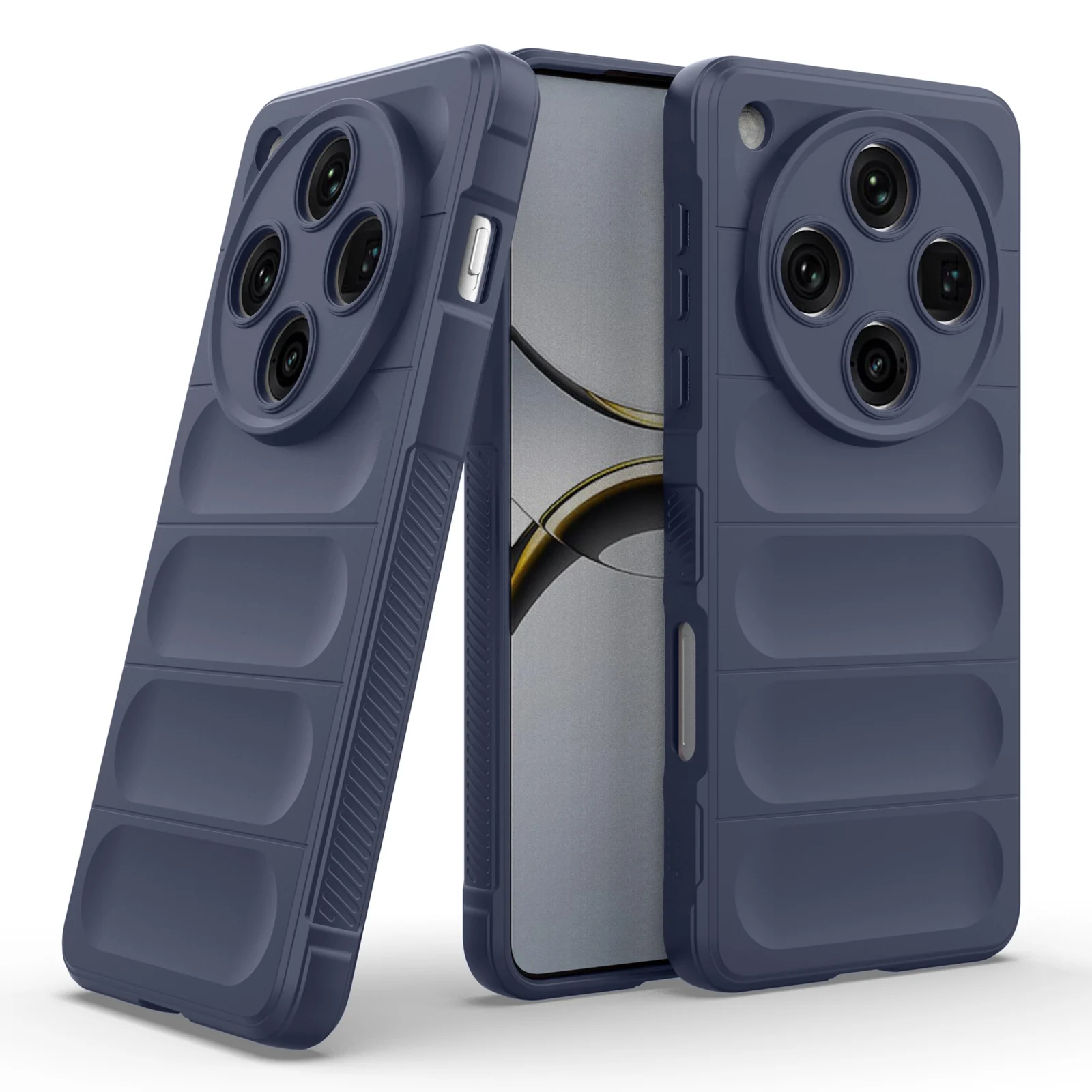 DL3 Mobilak Flexible Silicone and TPU Protective Case with Camera Protection for OPPO Find X8 Pro - Blue