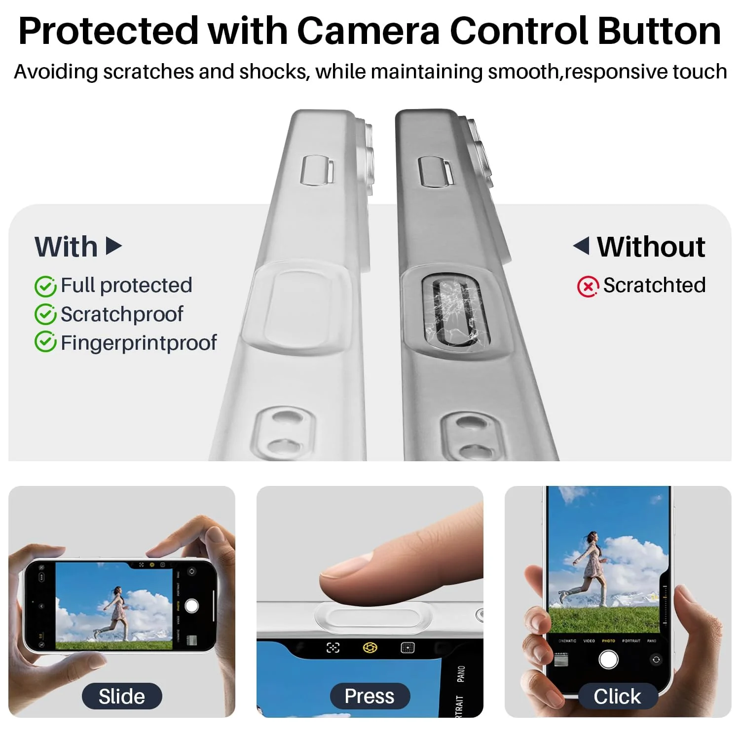 DL3 Mobilak For iPhone 17 Pro Magnetic Case, Compatible with MagSafe, Built-in Camera Lens Protector, Luxury Plating Soft TPU Clear Shockproof Slim Thin Cover - Silver Matte