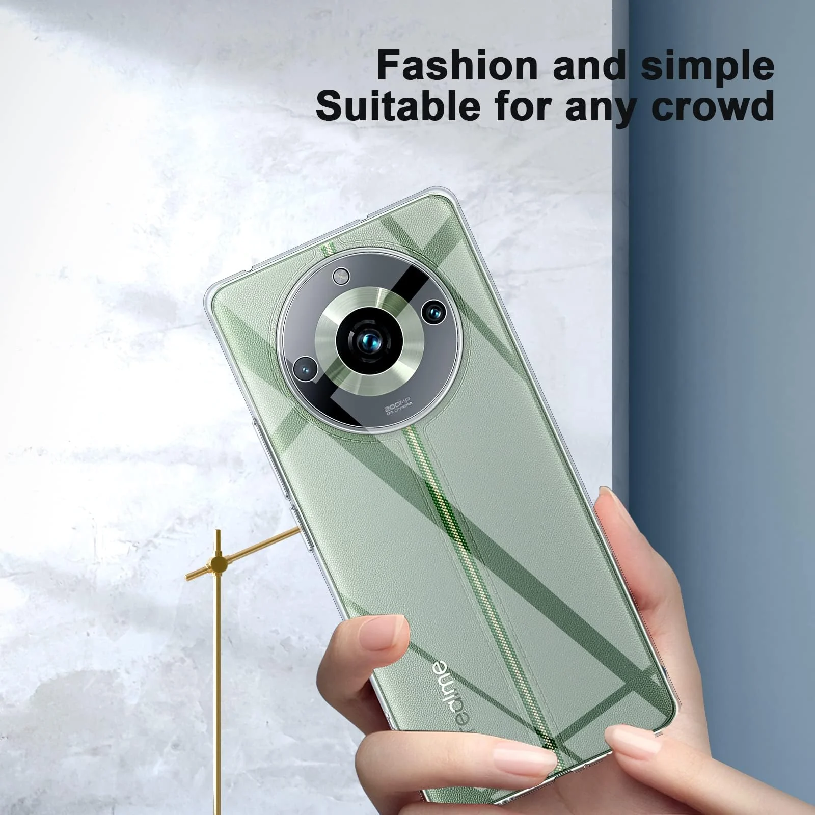 DL3 Mobilak Case Compatible with realme 11 Pro / 11 Pro+ Plus 5G Case Crystal Soft TPU Gel Case Flexible Silicone Anti-Scratch Camera Protection TPU Cover - Clear