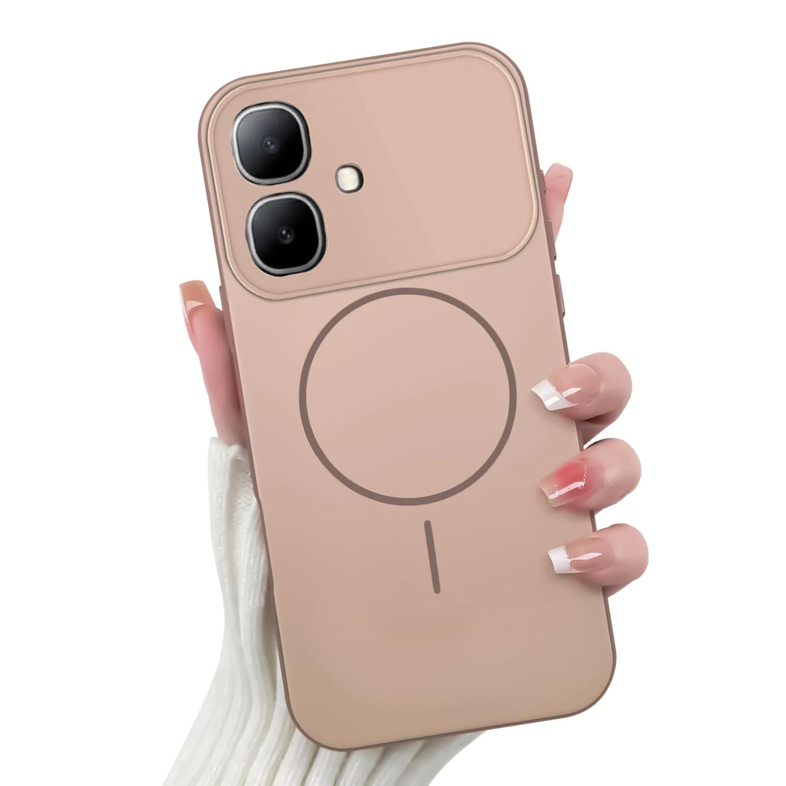 Infinix Smart 20 — Mobigon Case For Infinix Smart 20 Slim Design [Not Compatible with MagSafe] Soft Silicone Case Flexible TPU Anti-Scratch Protective Cover with Full Camera Protection