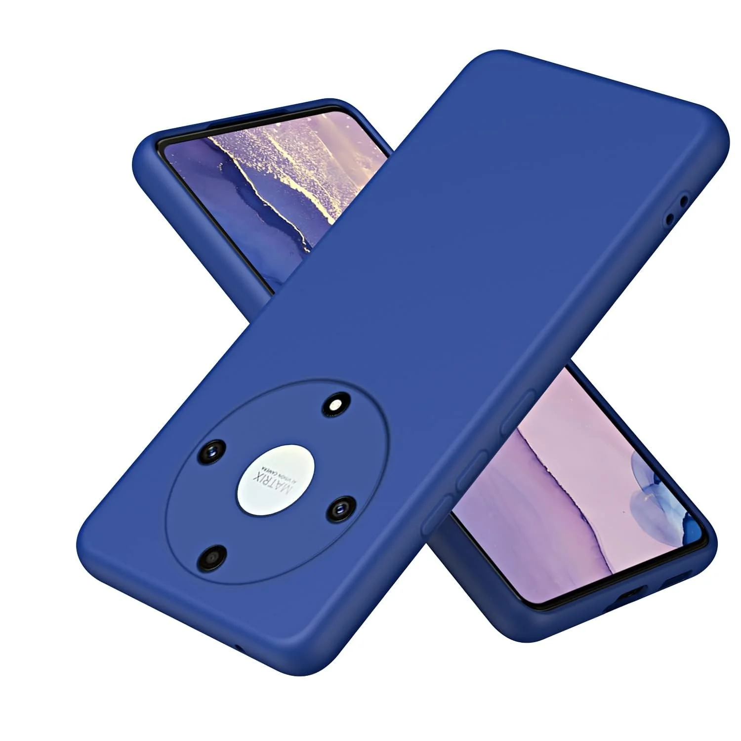 Dl3 Mobilak Honor X9a 5G / Honor Magic 5 Lite Case,Soft Flexible Silicone Gel Rubber Bumper Cover,Full Body Shockproof Protective Phone Case (Black)