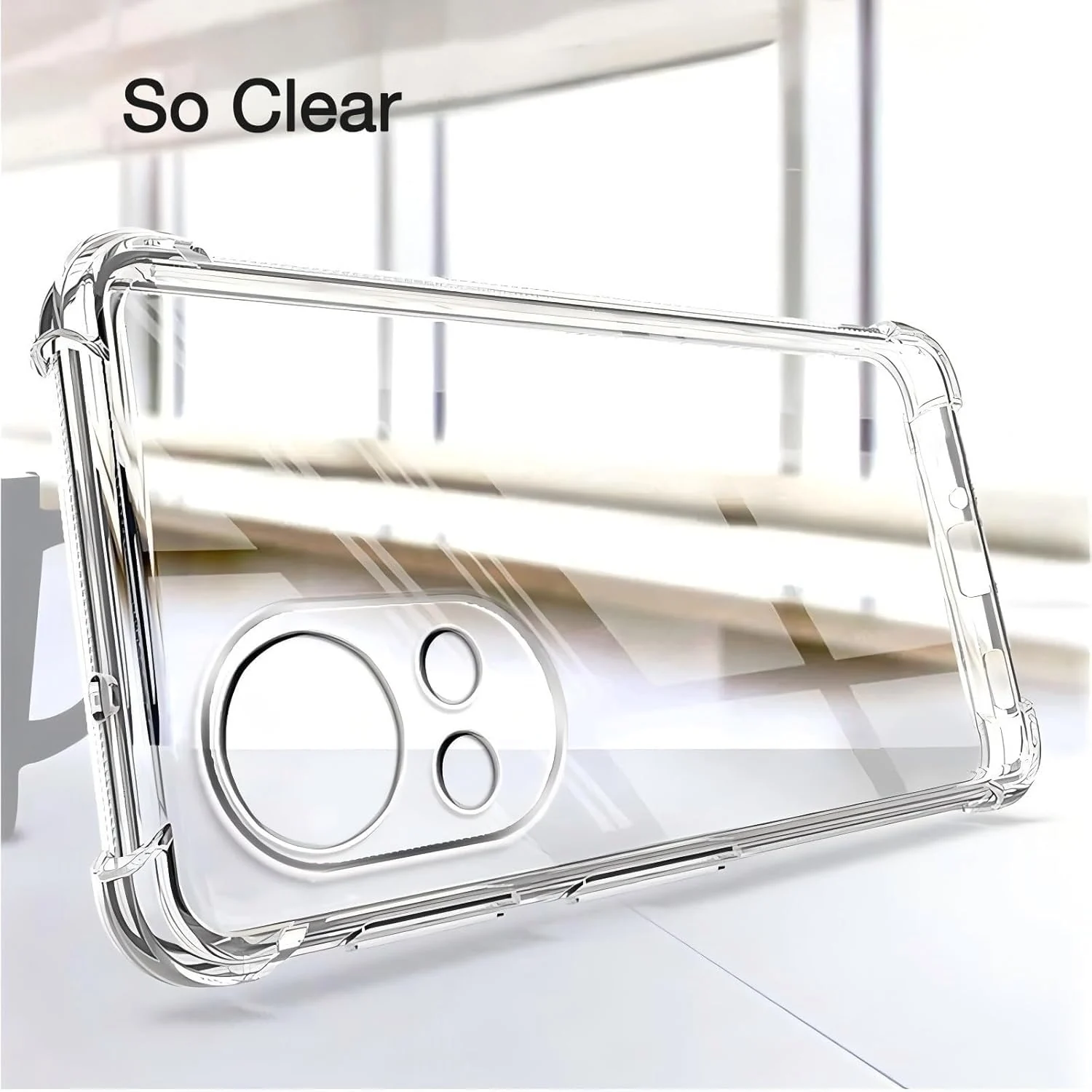 DL3 Mobilak Case Compatible with Huawei Nova 13 / Nova 12, Cover Silicone Transparent TPU Gorilla Anti-shock Protector Camera Shockproof Corners - Clear