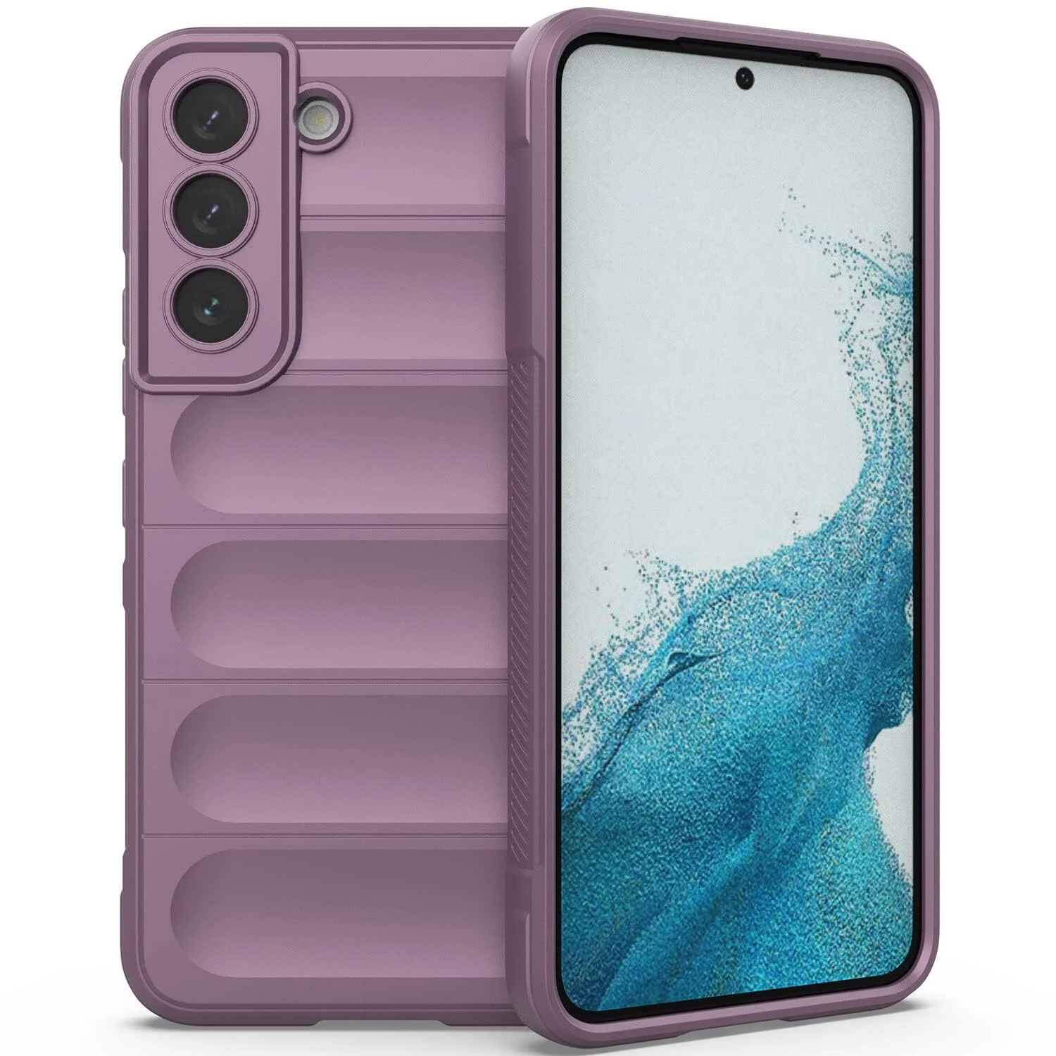 DL3 Mobilak Rugged Protective Case for Samsung Galaxy S21 FE, Camera protection, Shock-absorbing protection, Non-slip grip - Purple
