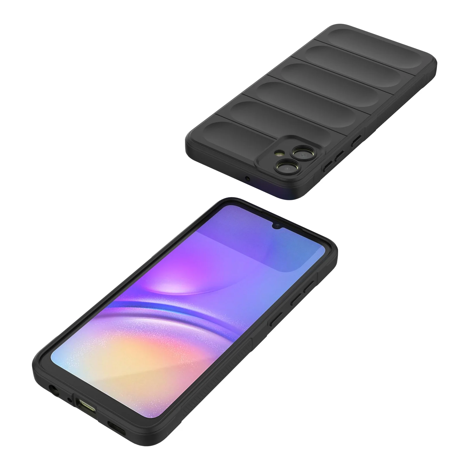 DL3 Mobilak Rugged Protective Case for Samsung Galaxy A05 / realme 11 Pro Plus, Camera protection, Shock-absorbing protection, Non-slip grip - Black