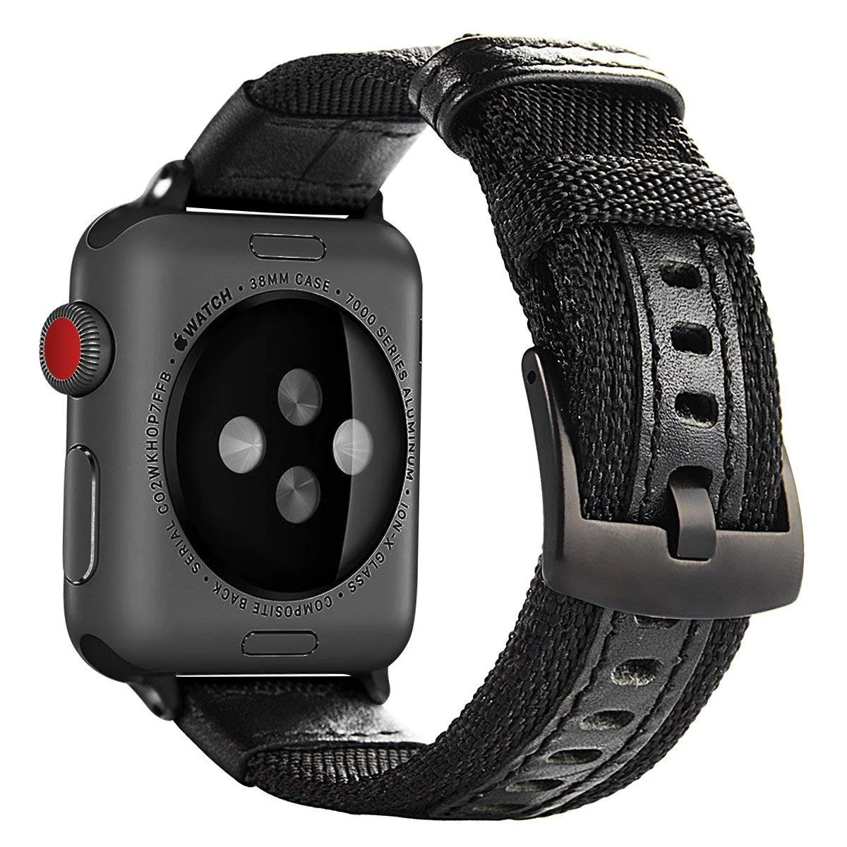 DL3 Mobilak Nylon Solo Loop Stretchy Straps For Apple Watch Band 49mm 45mm 44mm 42mm 41mm 40mm 38mm, Elastic Wristbands for iwatch Series 8 Ultra 7 6 5 4 3 2 1 Se (A. , 38MM/40MM/41MM) - A.Black