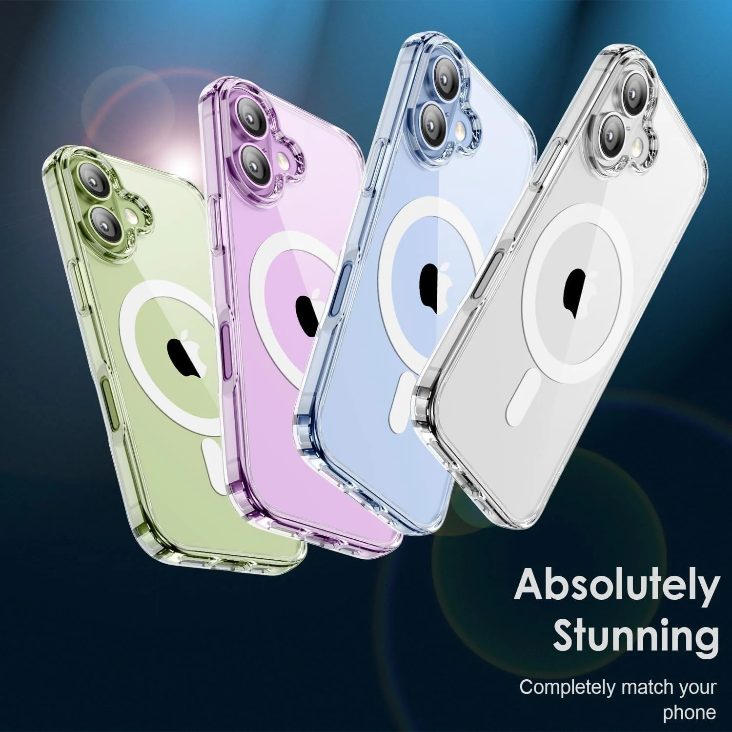 DL3 MOBILAK for iPhone 17 Case Clear [Compatible with MagSafe] Slim Magnetic Clear Bumper Case
