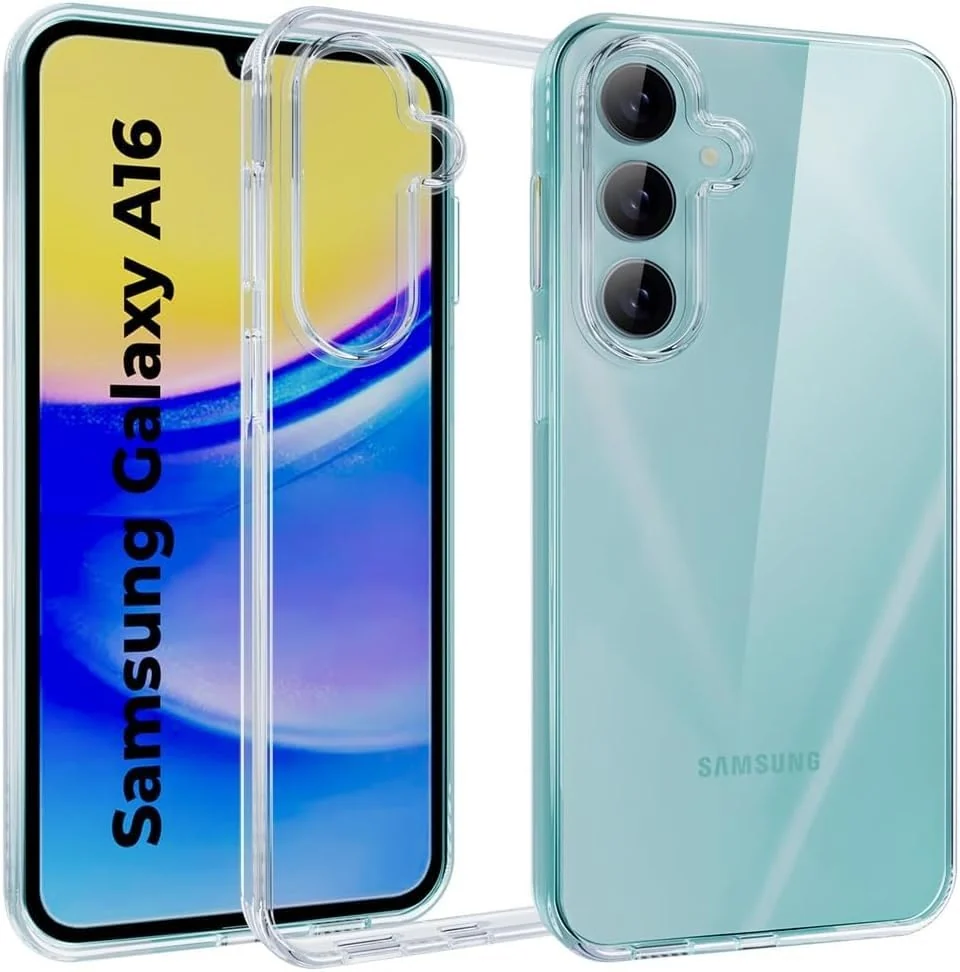 DL3 Mobilak Case Compatible with Samsung Galaxy A16 5G / 4G 6.5-Inch Case Crystal Soft TPU Gel Case Flexible Silicone Anti-Scratch TPU Cover - Clear