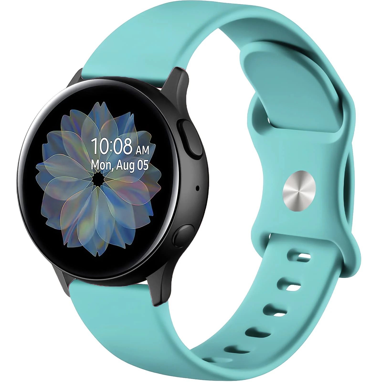 DL3 Mobilak Silicone Band 22MM Strap For Samsung Galaxy Watch 3 45mm/Watch 46mm/Gear S3/For Huawei watch GT4 GT3 46MM/Watch 3&4/3&4 Pro/GT2E/GT2 Pro/GT GT2 46MM/Amazfit GTR 4/3/3 Pro/2/2e - Turquoise