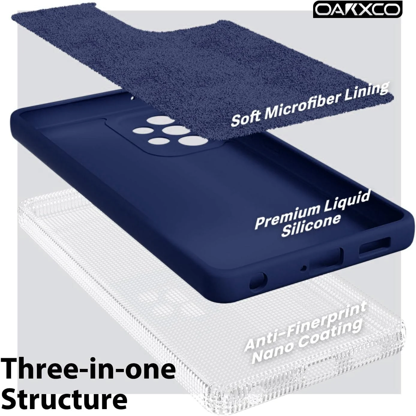DL3 Mobilak Samsung Galaxy A72 Case, Soft Flexible Silicone Gel Rubber Bumper Cover, Full Body Shockproof Protective Phone Case - Blue 1