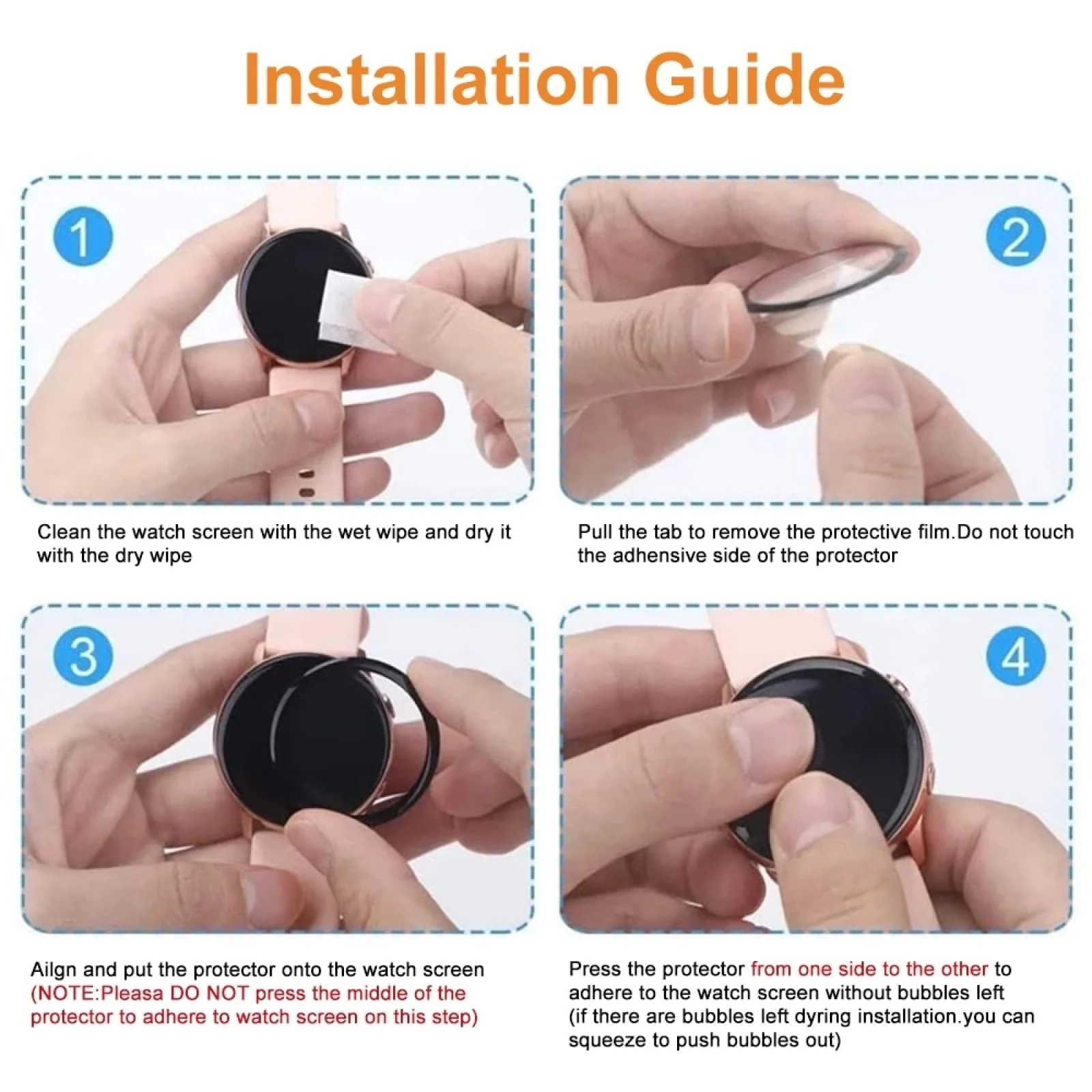 DL3 Mobilak Screen Protector For Xiaomi Watch Mibro X1, 3D Curved Soft Edge Protective Film [Anti-Scratch] [Bubble Free] [Ultra Shatterproof] [High Sensitive] (Not Glass) - Black