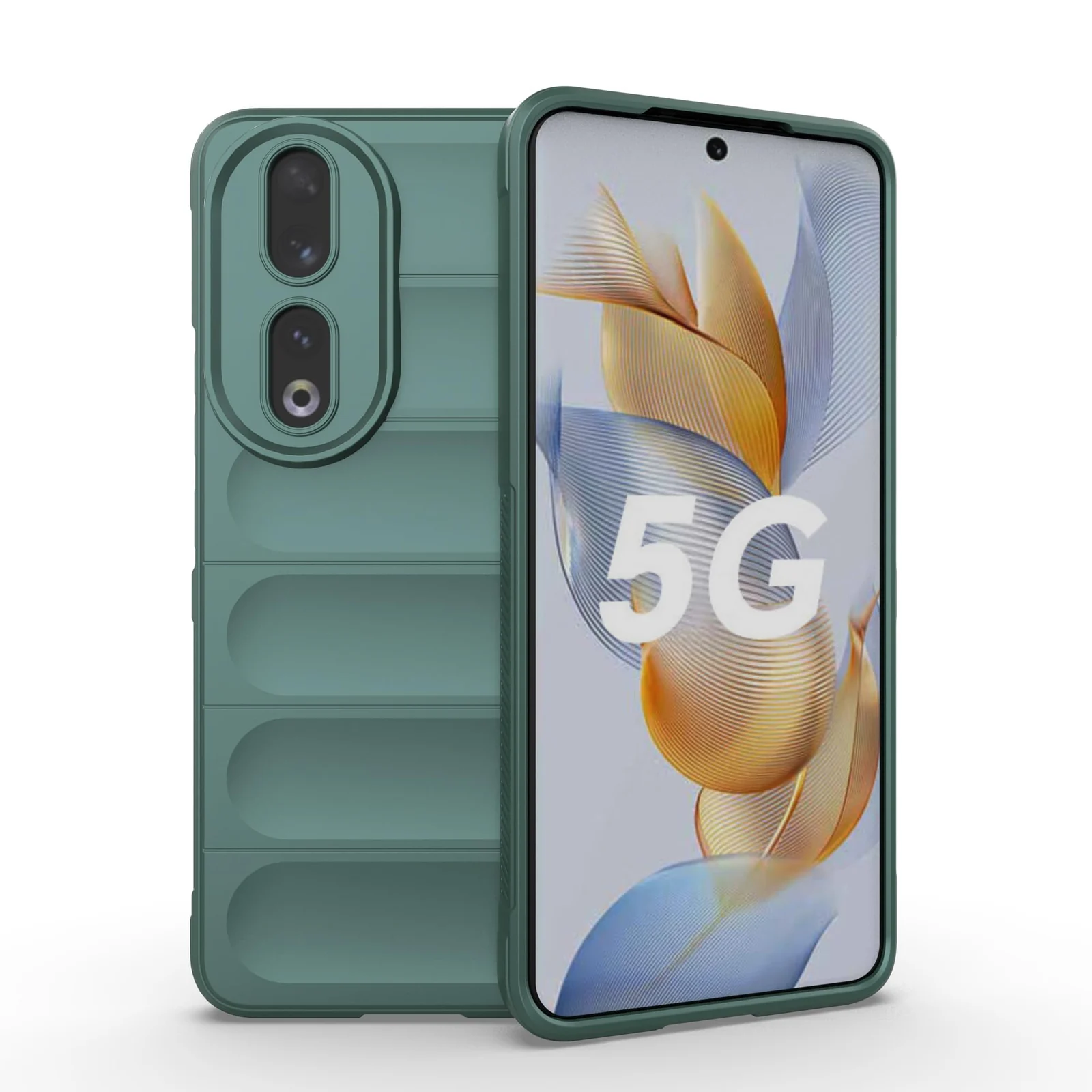 DL3 Mobilak Rugged Protective Case for Honor 90 5G, Camera protection, Shock-absorbing protection, Non-slip grip - Green