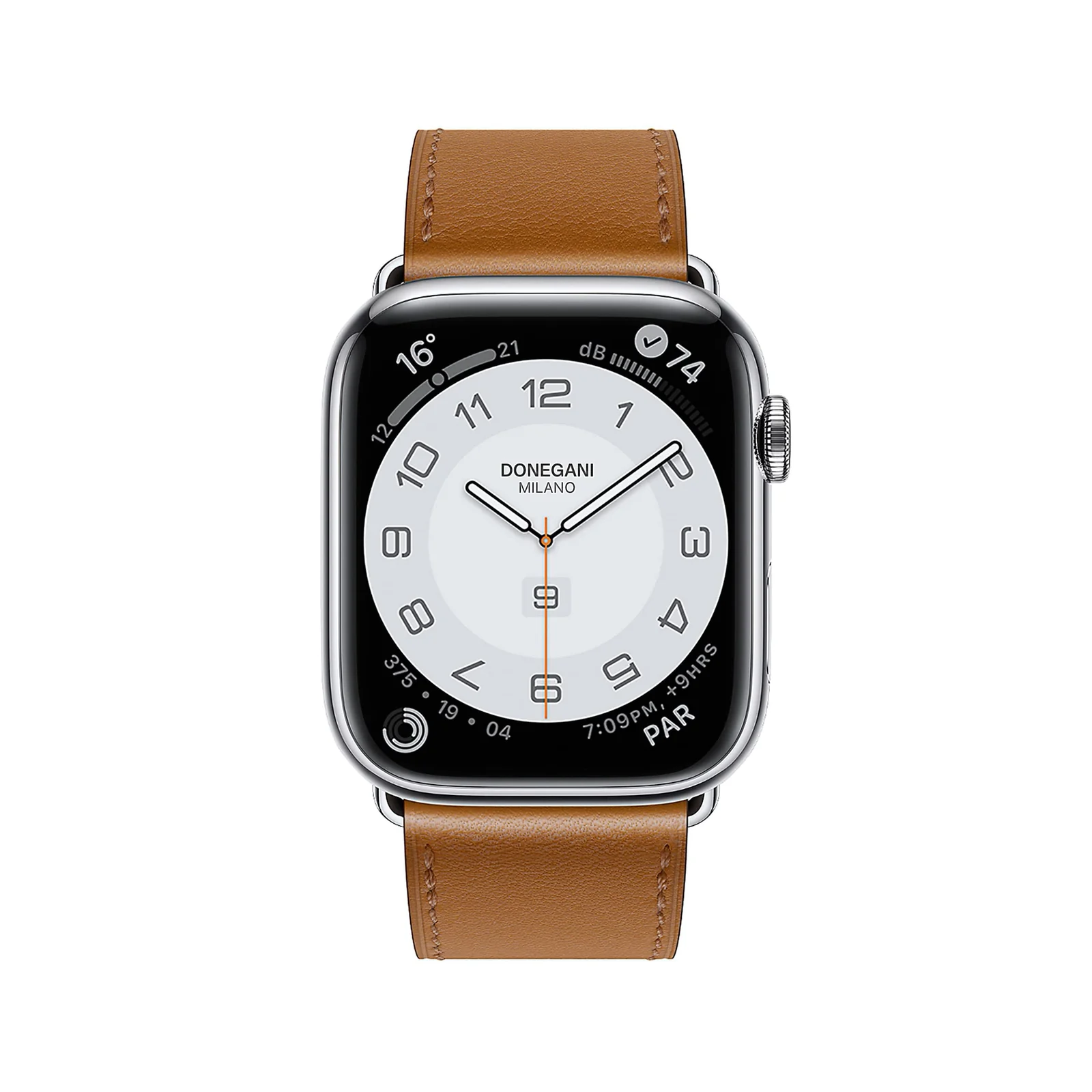 DL3 Mobilak Compatible with Apple Watch Band 49mm 46mm 45mm 44mm 42mm Leather Band Replacement Strap, Soft Leather Bracelet for iWatch Series 11 10 9 8 7 6 5 4 SE SE2 Ultra 3 2 1 - B.Brown