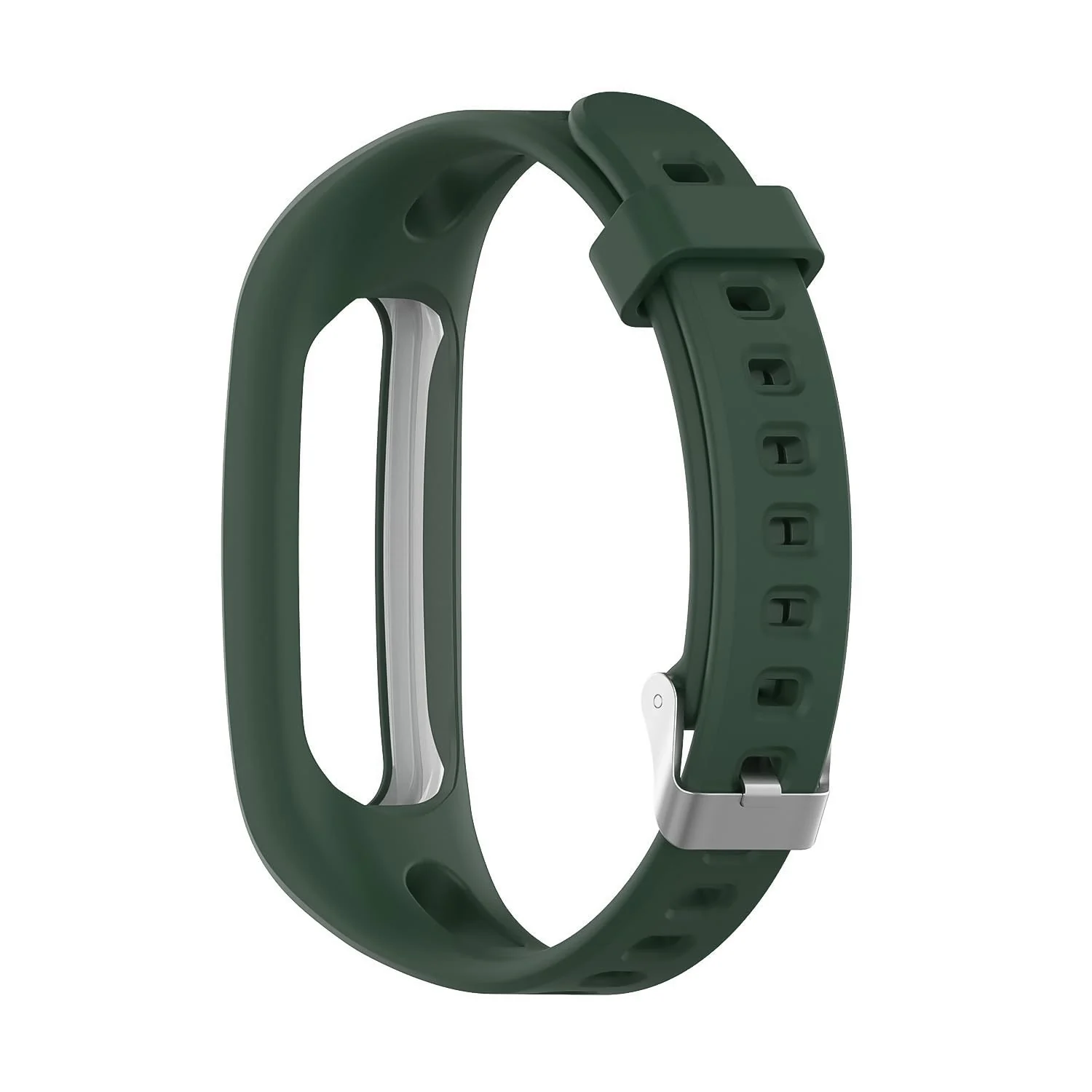 DL3 Mobilak Silicone Watch Band Strap Compatible for Huawei Honor Band 4 Running Version/Huawei Band 3e/ Band 4e Smart Watch Bracelet Replacement - Green