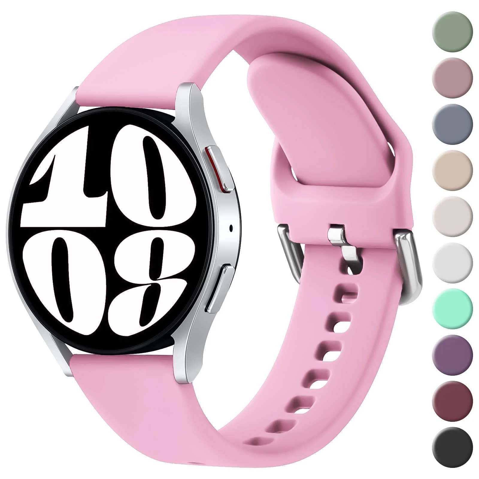 Samsung Galaxy Watch3 45MM / Galaxy 46MM / Gear S3 — DL3 MOBILAK Silicone Buckle Band 22MM Strap Compatible with Samsung Galaxy Watch3 45mm/Galaxy 46mm/Gear S3/Compatible with Huawei Watch GT4 GT3 46MM/GT2E/GT2 Pro/GT GT2 46MM/Amazfit GTR