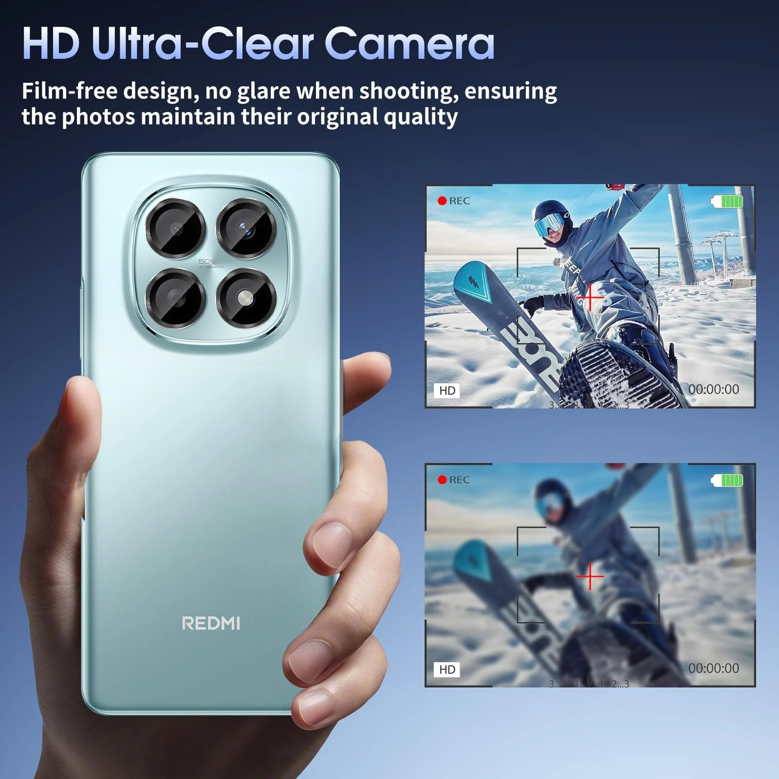 DL3 Mobilak Camera Lens Protector for Xiaomi Redmi Note 15 5G Accessories, 9H Tempered Glass Metal Individual Ring Camera Cover Screen Protector, Case Friendly, Anti Scratch - Black
