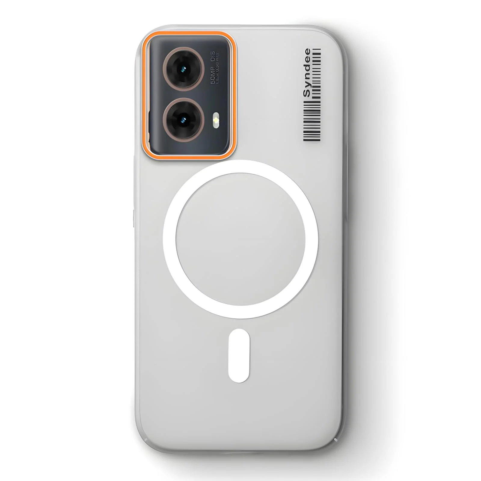 DL3 Mobilak Clear MagSafe-Compatible Magnetic Case for Motorola Moto G85 5G with Camera Protection and Ring Holder - Clear
