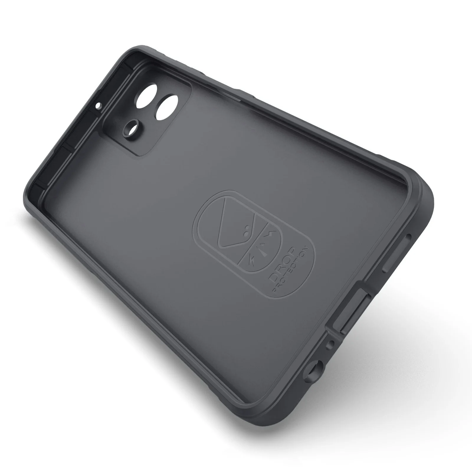 DL3 Mobilak Soft Silicone Protective Case for Samsung Galaxy A07 with Camera Protection and Shockproof Design - Dark Gray