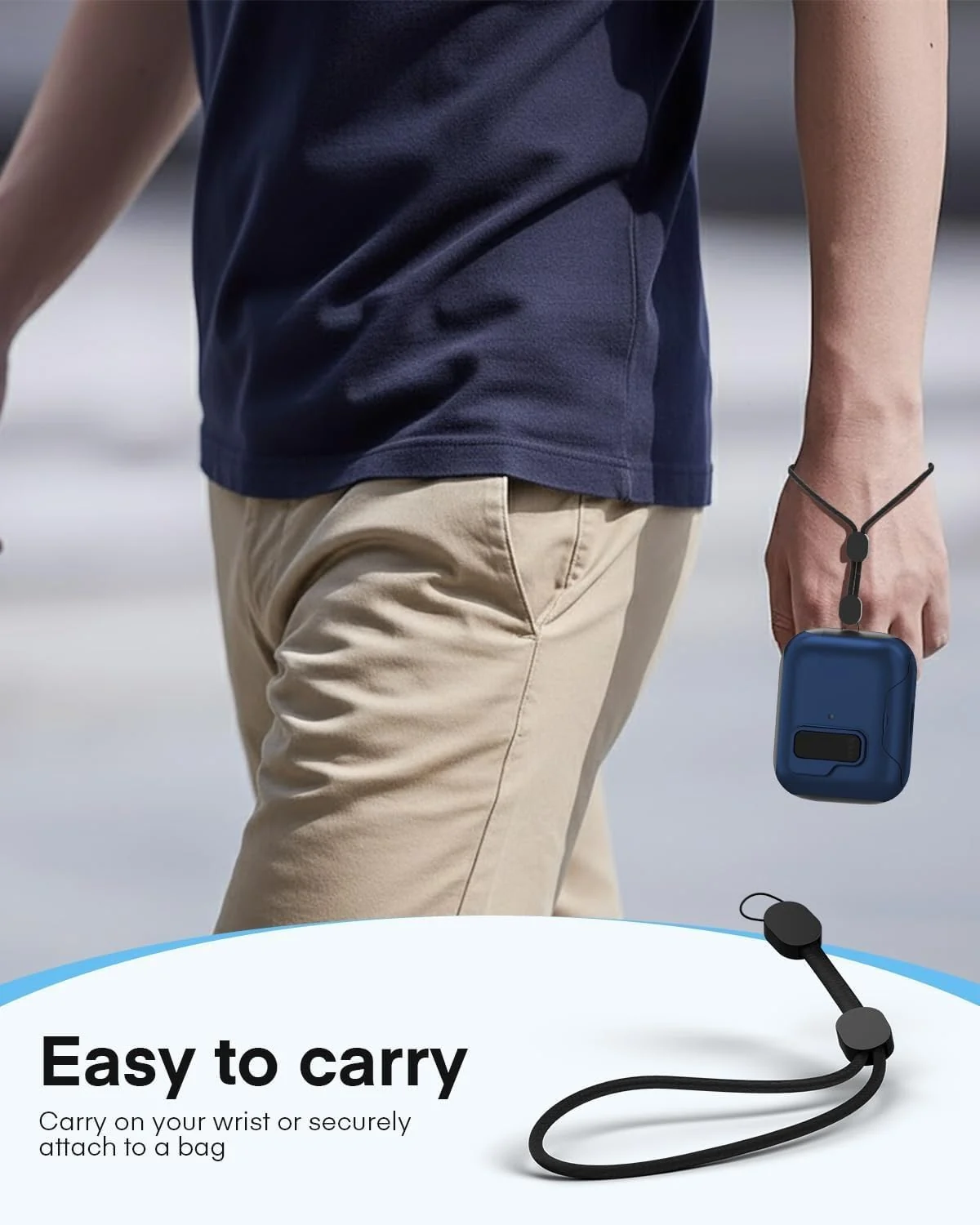 DL3 Mobilak Case for AirPods Pro 3 (2025) Cover with Lock, Compatible with AirPods Pro 3nd Generation/3st Generation (2025), Shockproof Cover for AirPods Pro 3 Case Men Women - Blue Black