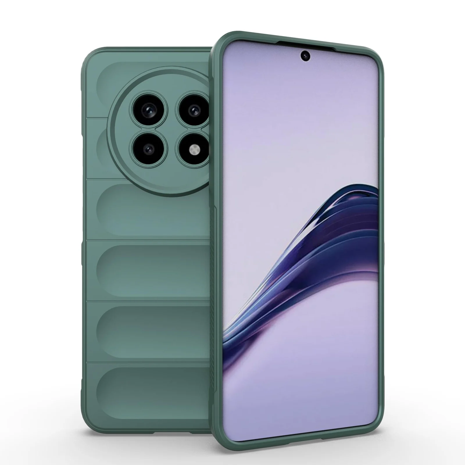 DL3 Mobilak Flexible Silicone and TPU Protective Case with Camera Protection for realme 13 Pro / realme 13 Pro Plus 5G - Green