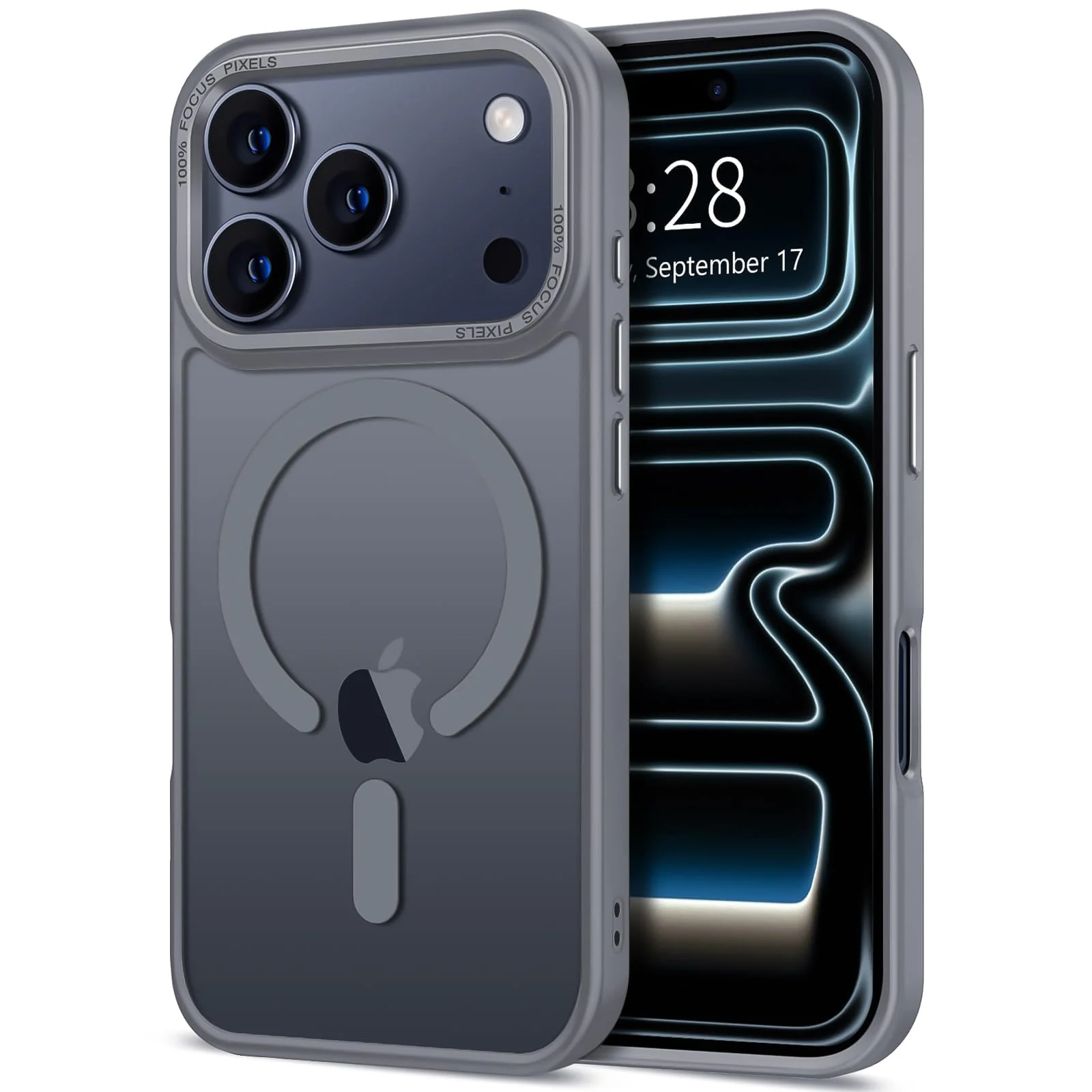 DL3 MOBILAK Protective Phone Case for Apple iPhone 18 Pro and 17 Pro - Gray