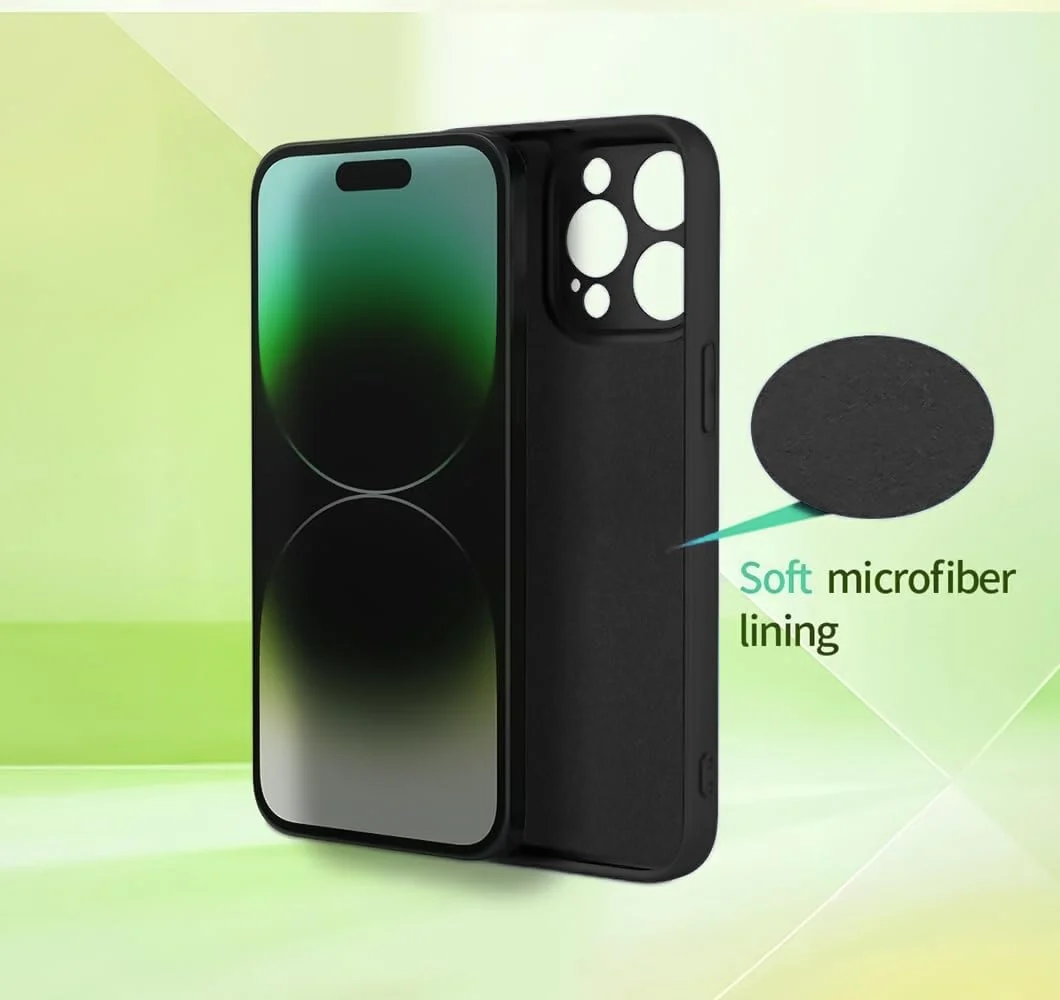 DL3 Mobilak realme C65 Case, Soft Flexible Liquid Silicone Gel Rubber Bumper Cover, Full Body Shockproof Protective Phone Case - Black