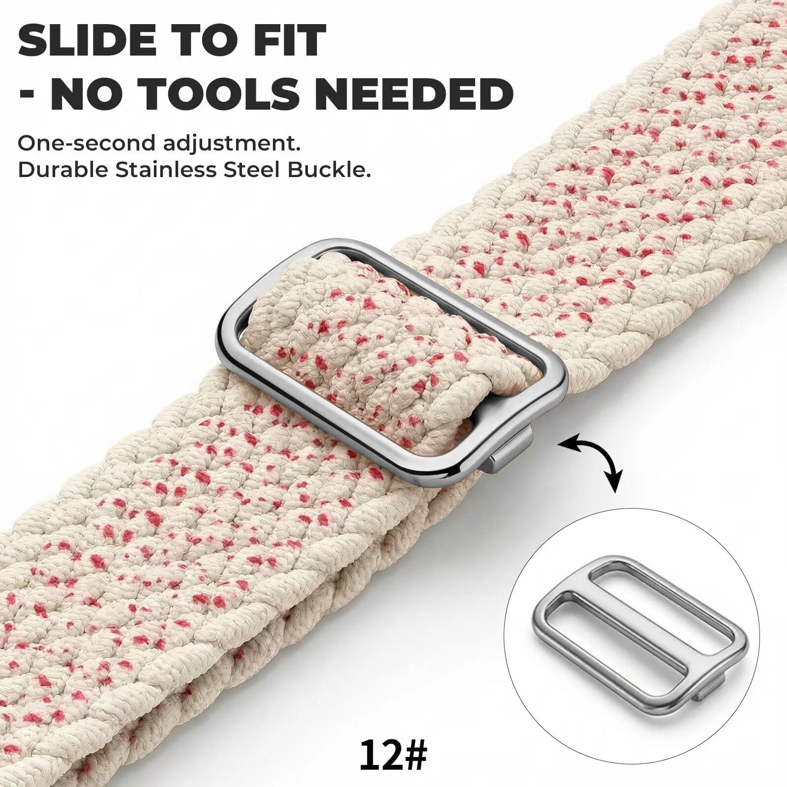 DL3 Mobilak 22mm Stretchy Nylon Strap For Xiaomi Redmi Watch 5 Active/5 Lite/Samsung Galaxy Watch 46mm/Watch 3 45mm/Gear S3/Huawei watch GT6 GT5 GT4 46MM/GT2E/GT6 Pro/GT 5 Pro, Braided Band - Starlight Speckled