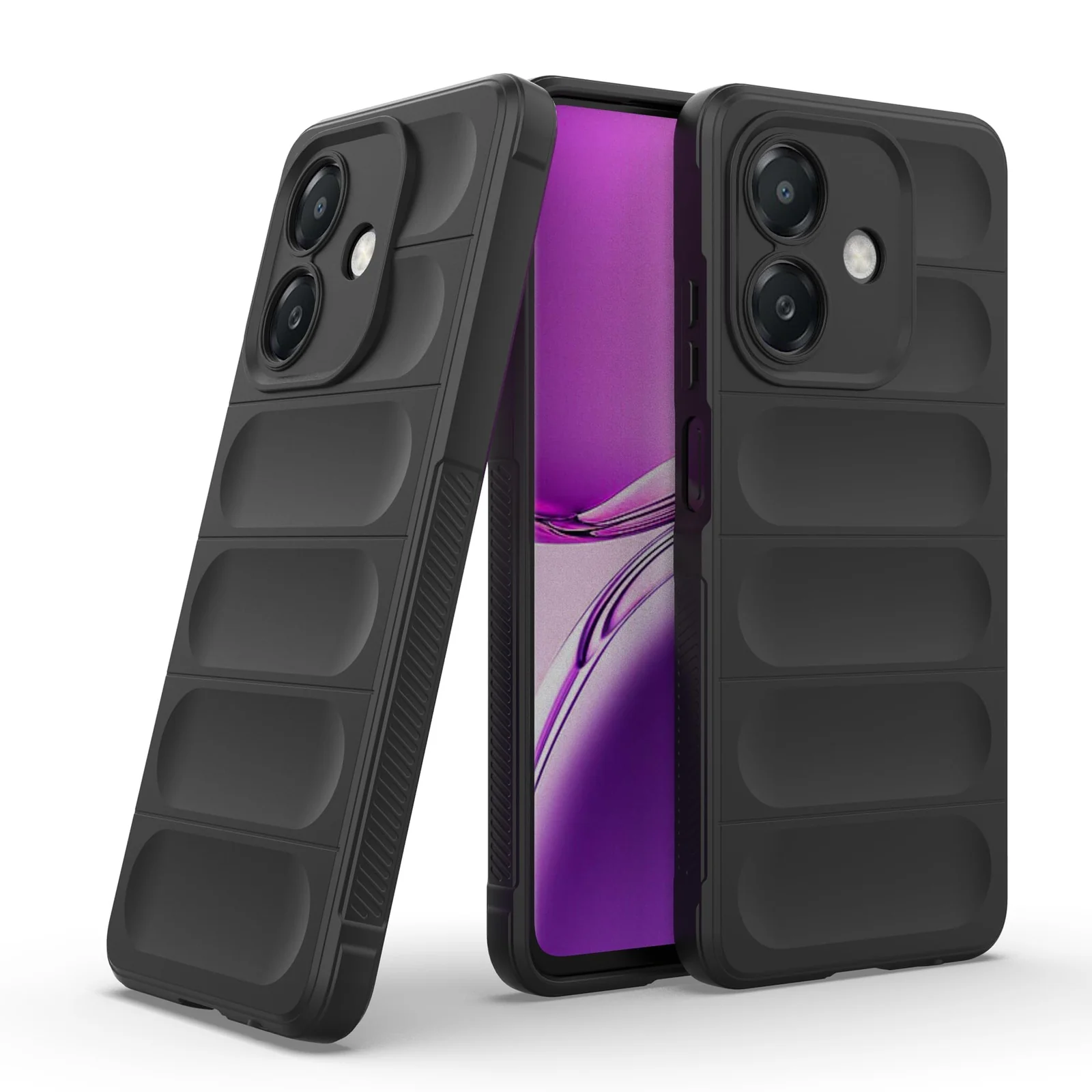 DL3 Mobilak Flexible Silicone and TPU Protective Case with Camera Protection for OPPO A3 / OPPO A3x / A40 - Black