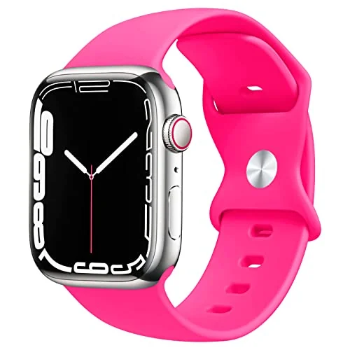 38MM/40MM/41MM — DL3 Mobilak Bands Compatible with Apple Watch Ultra 49mm 45mm 44mm 42mm 41mm 40mm 38mm, Replacement Soft Silicone Strap for iWatch Ultra/Ultra 2 Series 9/8/7/6/5/4/3/2/1 SE (Hot, 38MM/40MM/41MM)