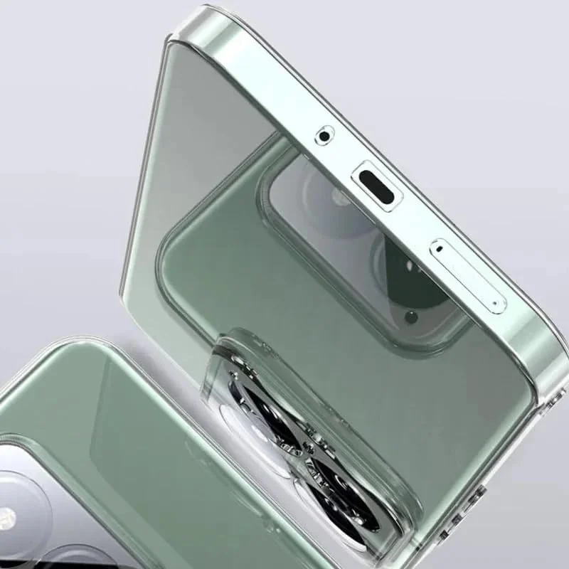 DL3 Mobilak Case Compatible with Xiaomi 14 Case Crystal Soft TPU Gel Case Flexible Silicone Anti-Scratch Camera Protection TPU Cover - Clear