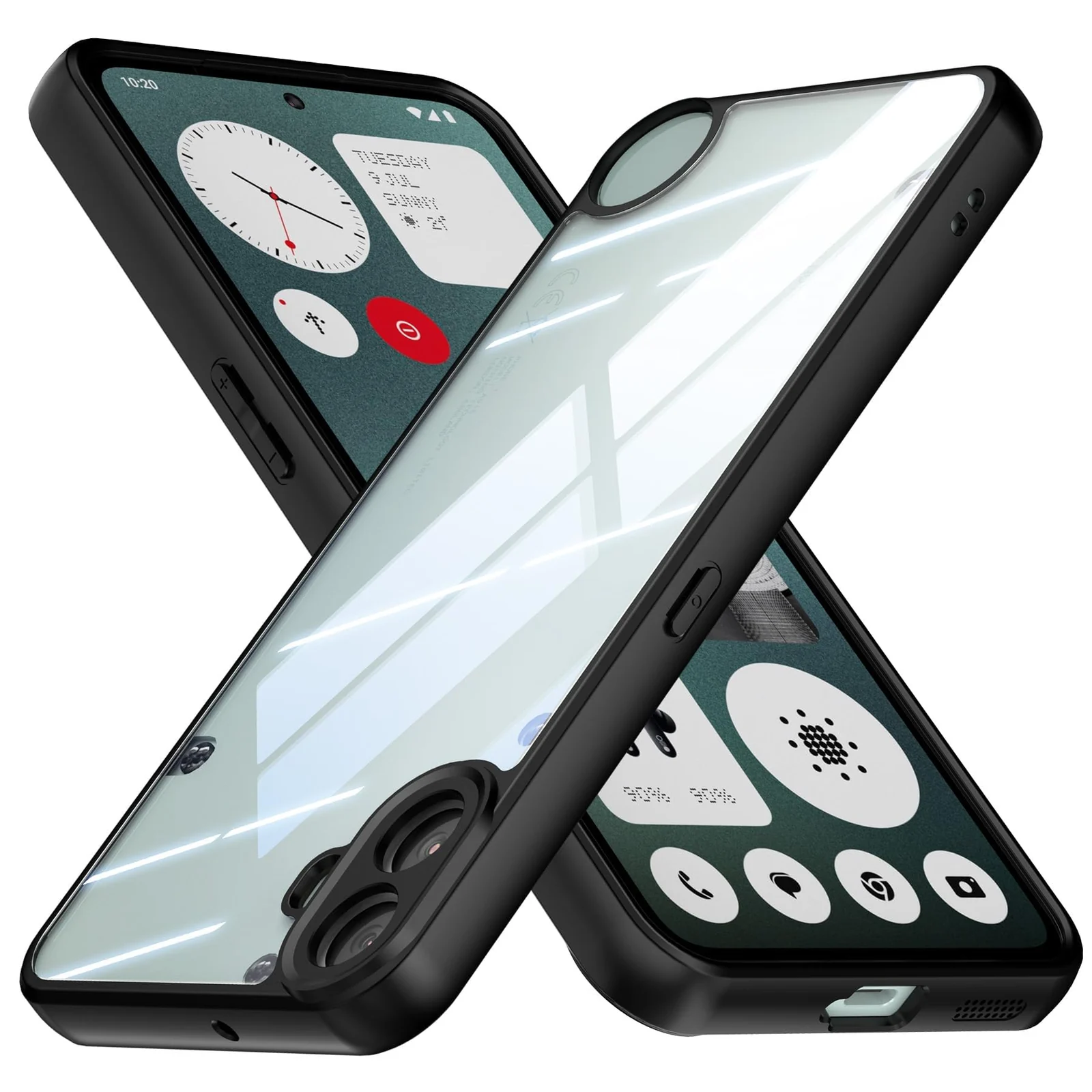 DL3 Mobilak Clear Protective Case for Nothing Phone 1 - Black