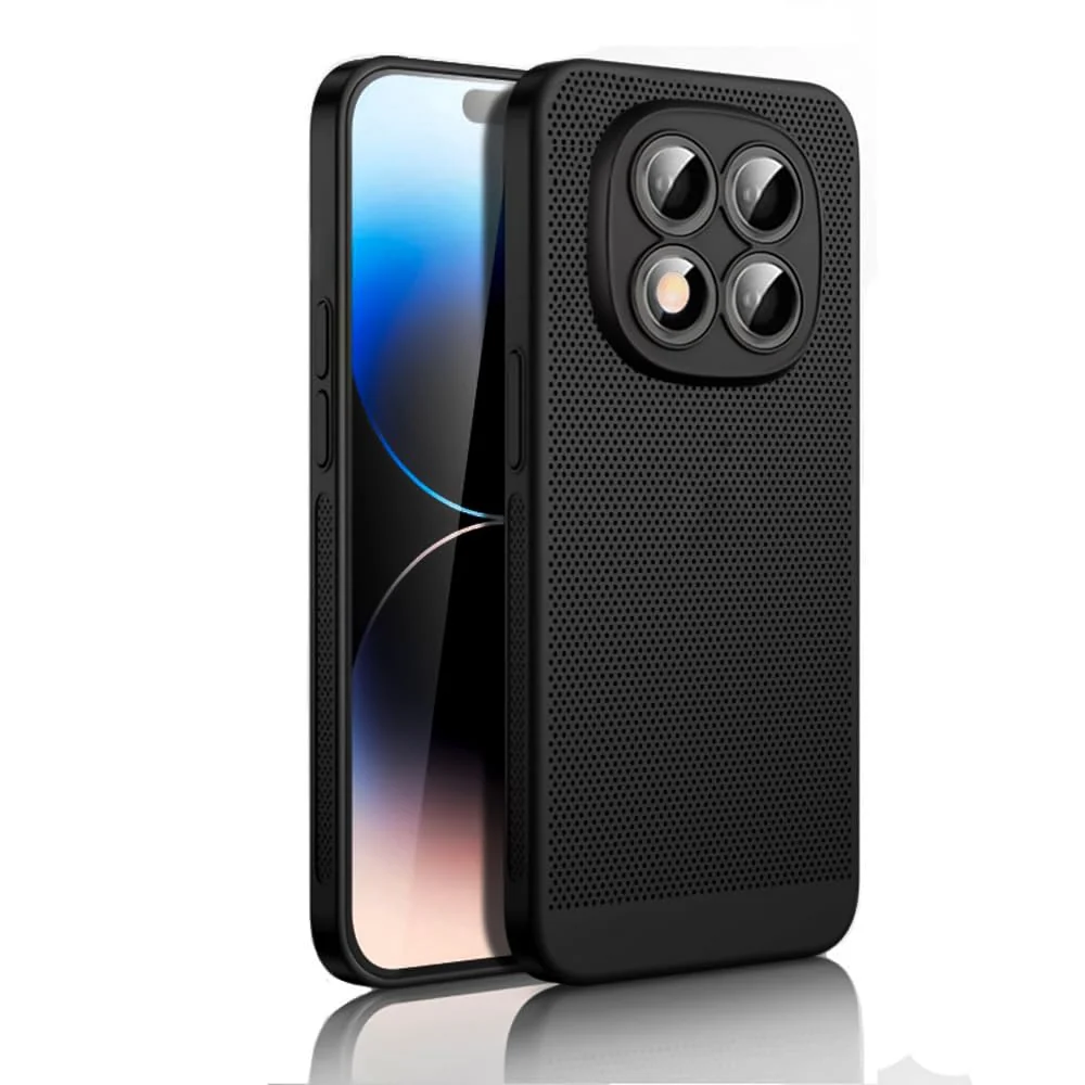 Xiaomi Redmi Note 14 Pro+ Plus 5G Heat Dissipation Case with Built-in Camera Lens Protector — DL3 Mobilak PC Protective Case for Xiaomi Redmi Note 14 Pro + Plus 5G, Supports wireless charging, Camera protection, Shock-absorbing protection